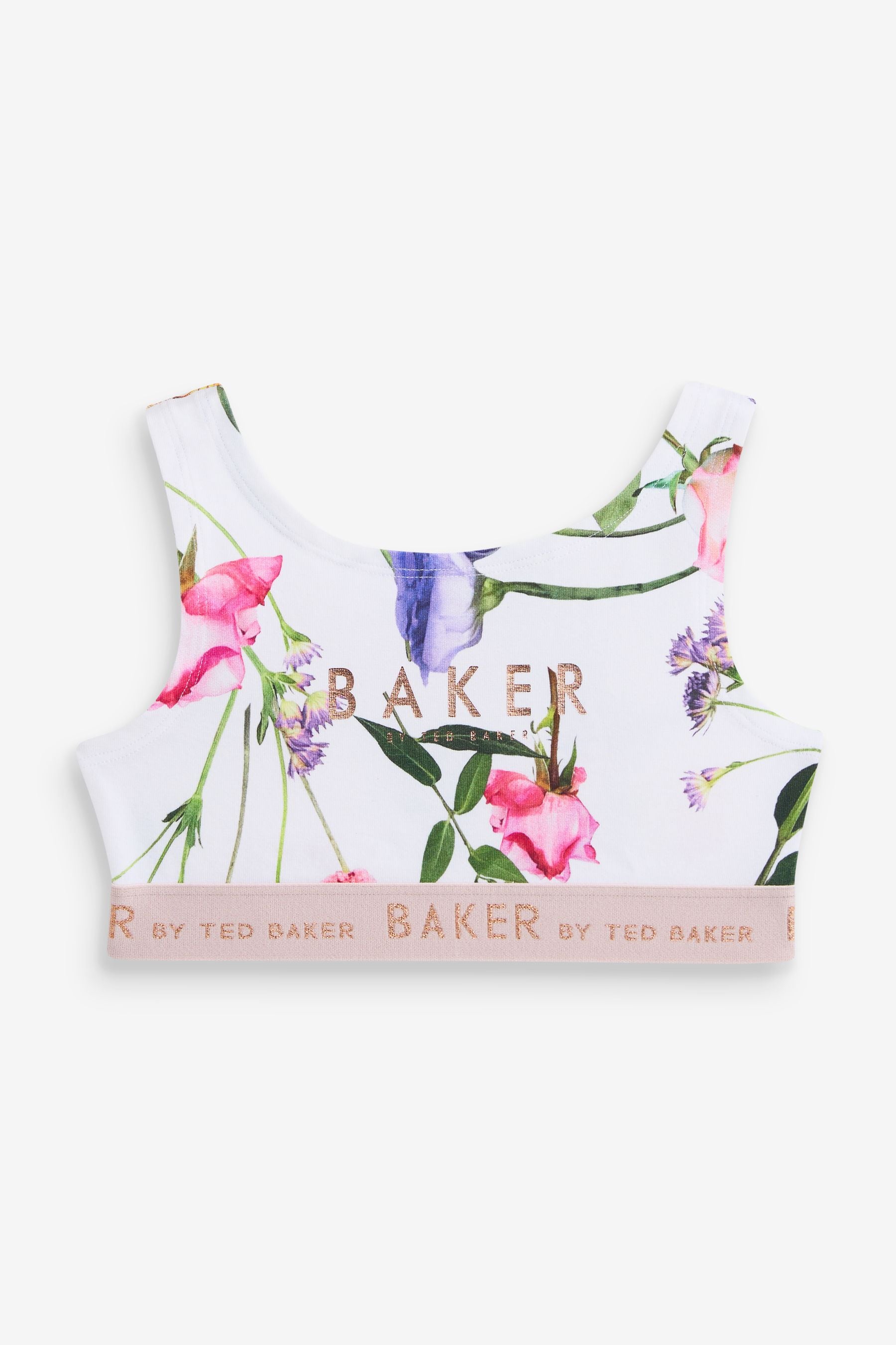 Pink/Lilac/White Baker by Ted Baker Crop Top 3 Pack