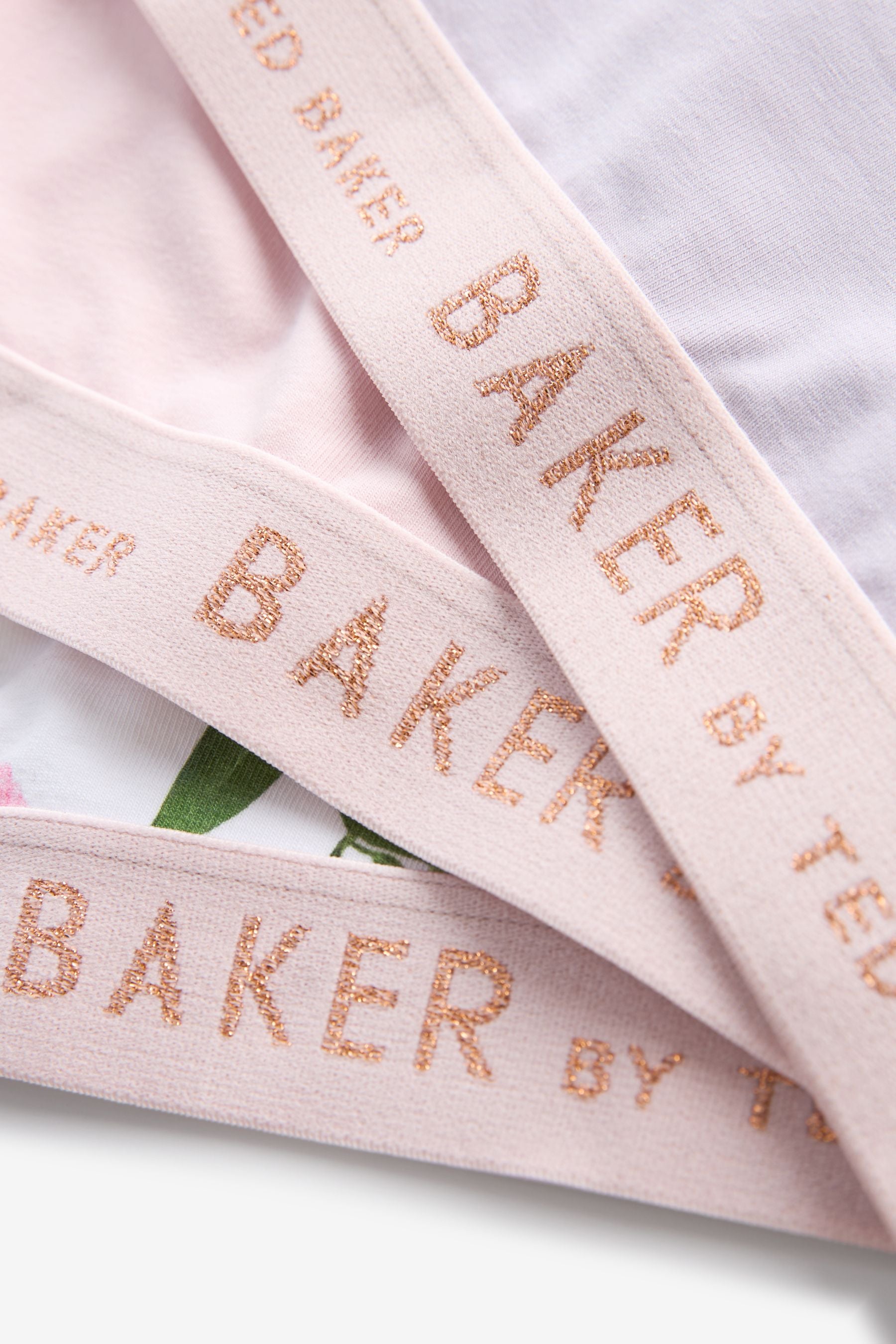 Pink/Lilac/White Baker by Ted Baker Crop Top 3 Pack