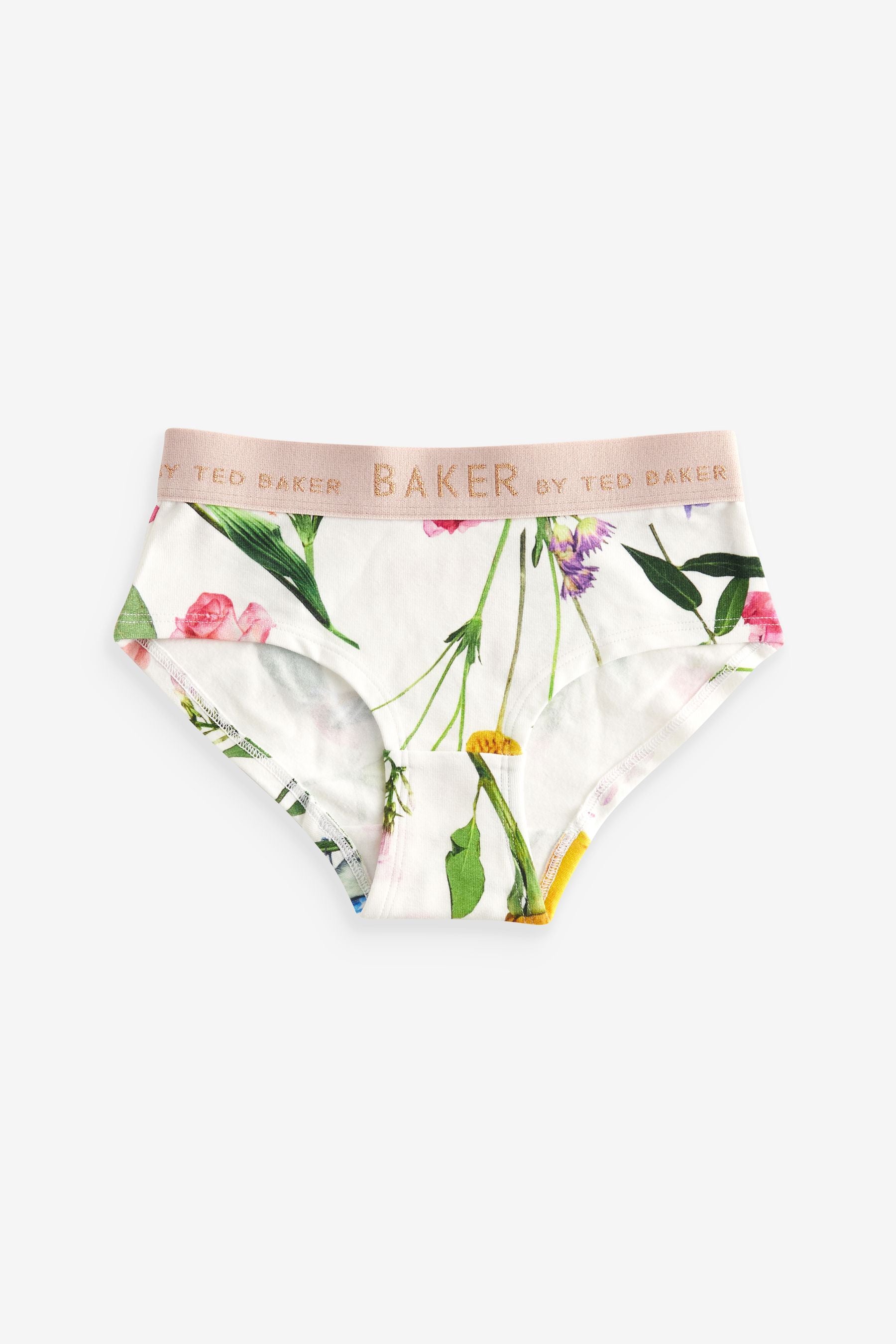 Pink/Lilac/White Baker by Ted Baker Briefs 3 Pack