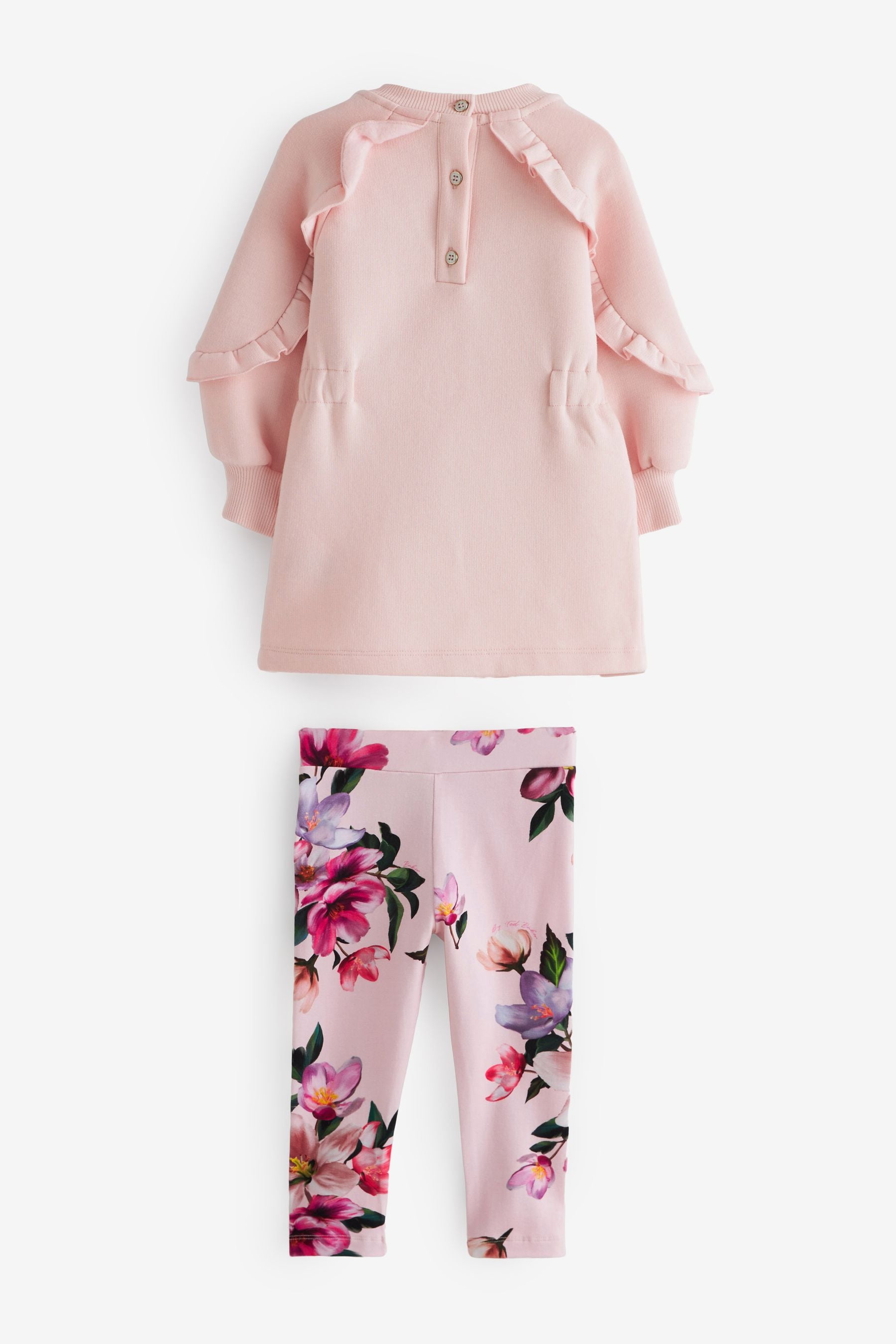 Baker by Ted Baker Pink Longline Sweater and Legging Set