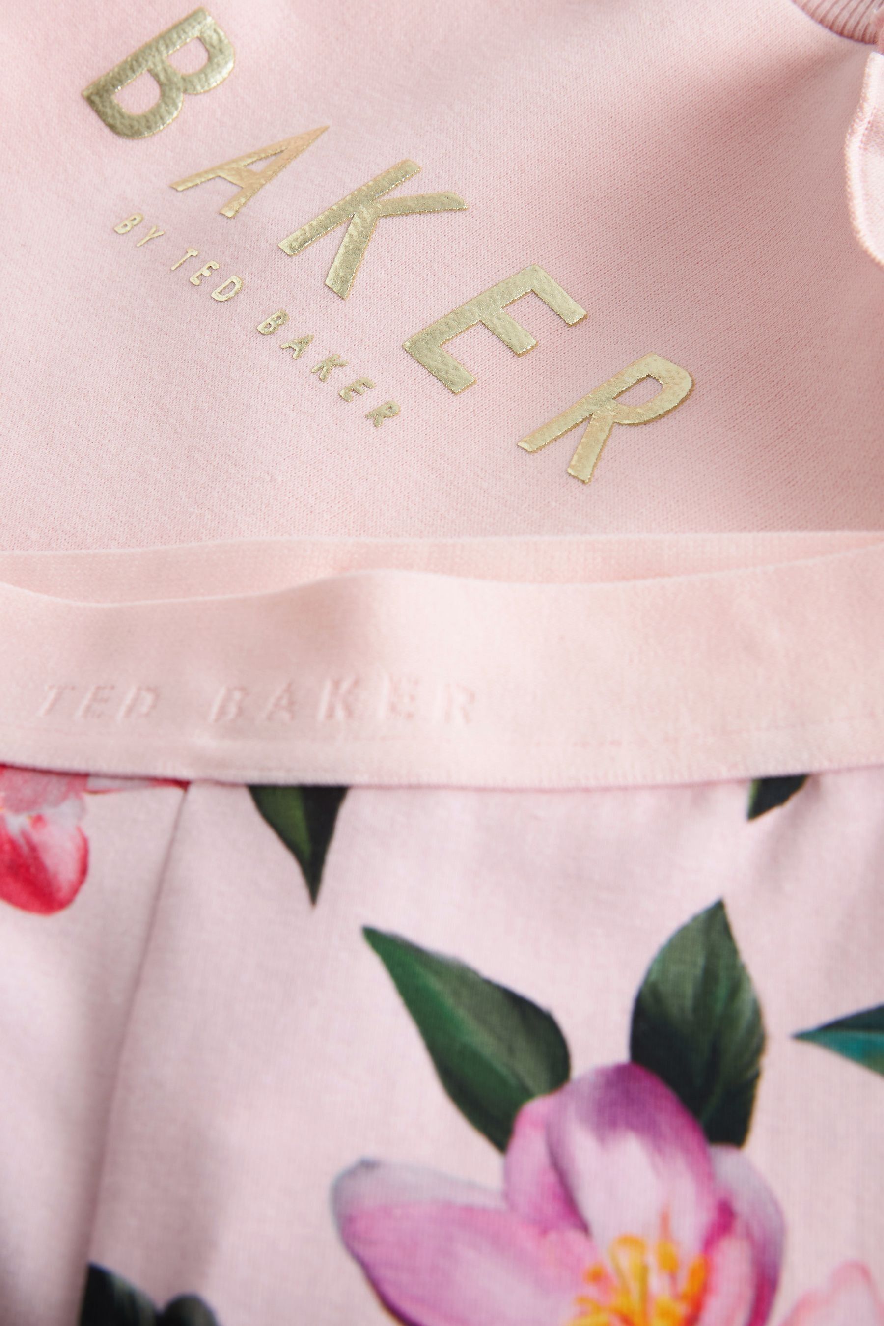 Baker by Ted Baker Pink Longline Sweater and Legging Set