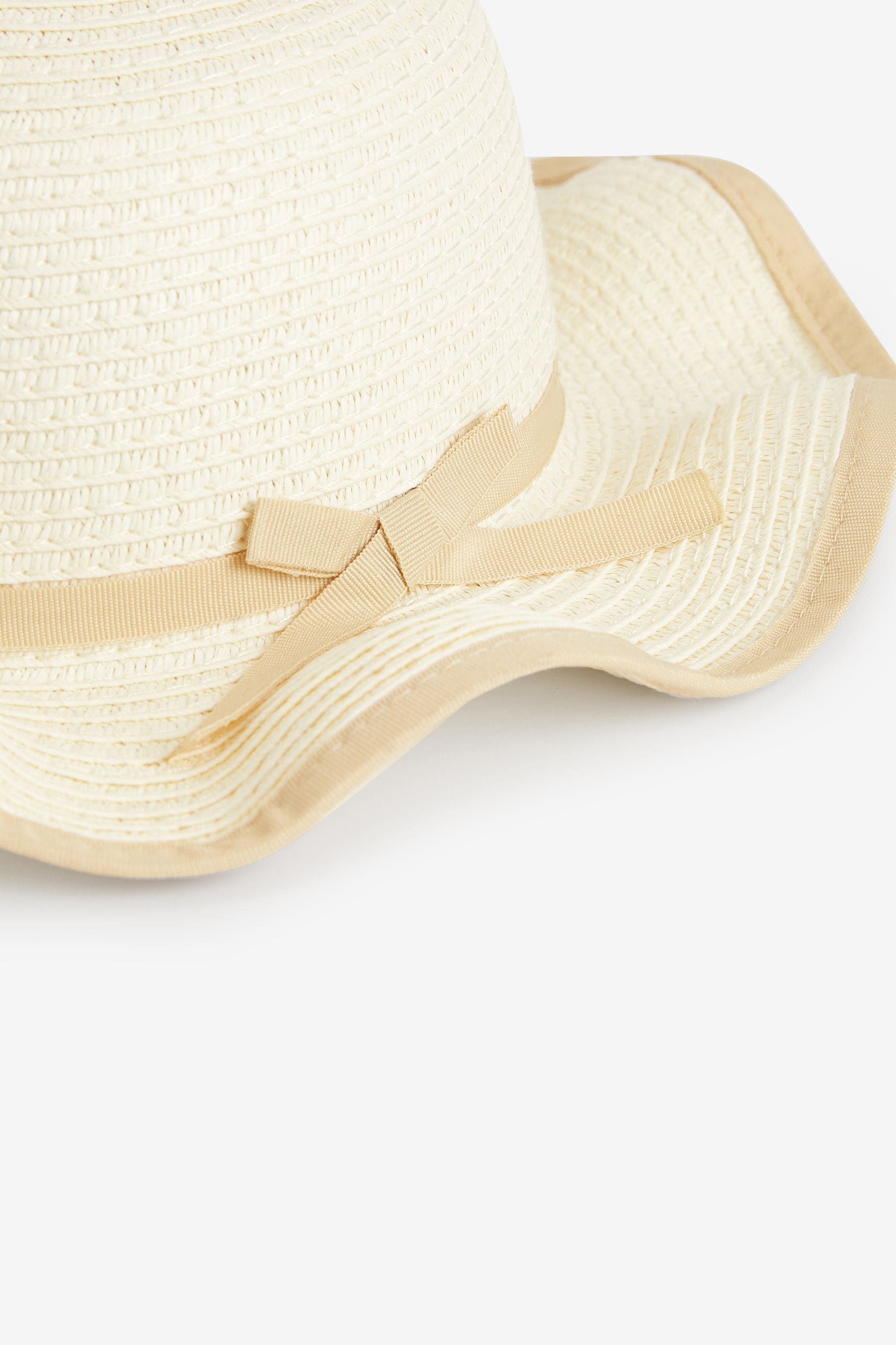 Cream Wide Brim Hat (1-10yrs)