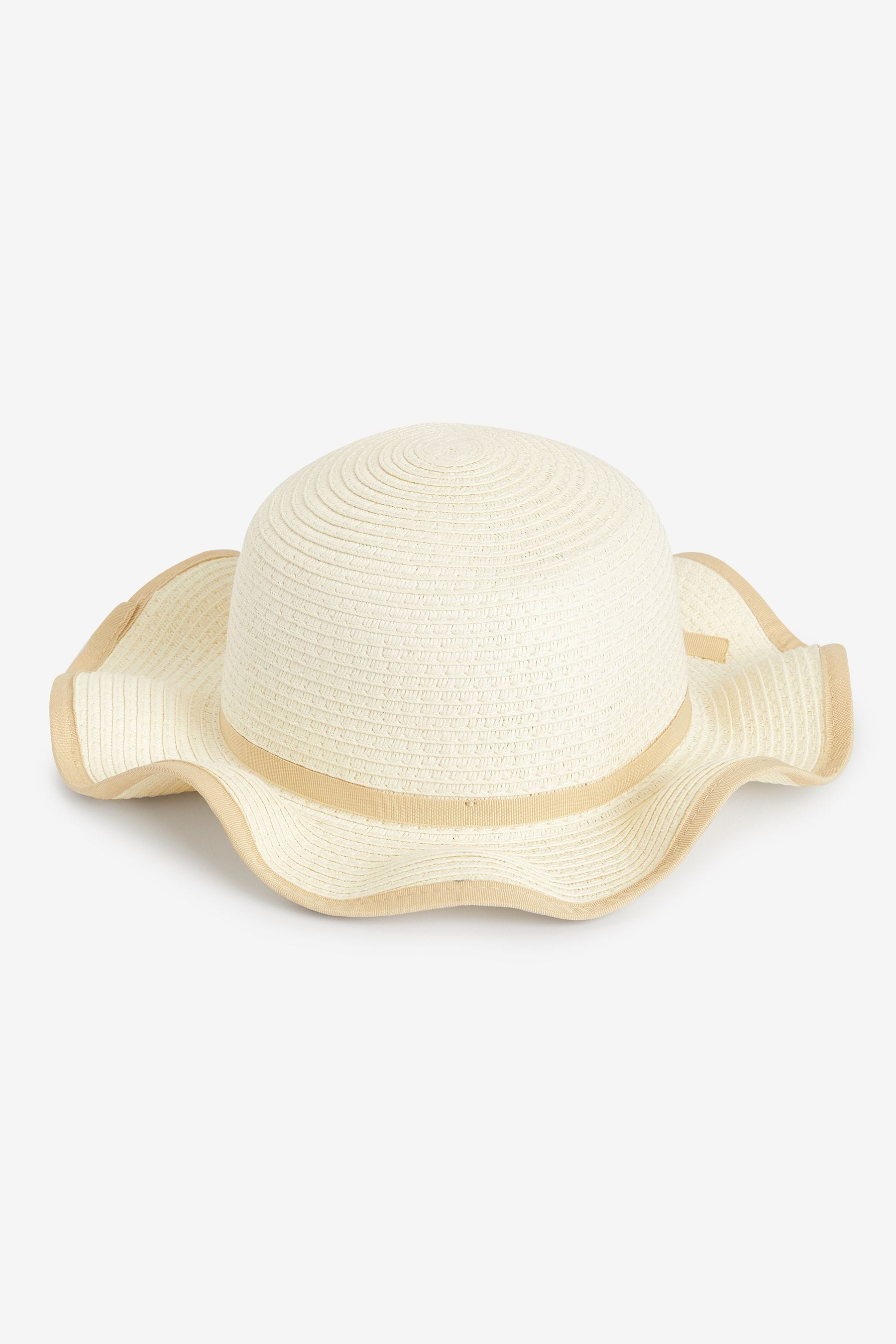 Cream Wide Brim Hat (1-10yrs)