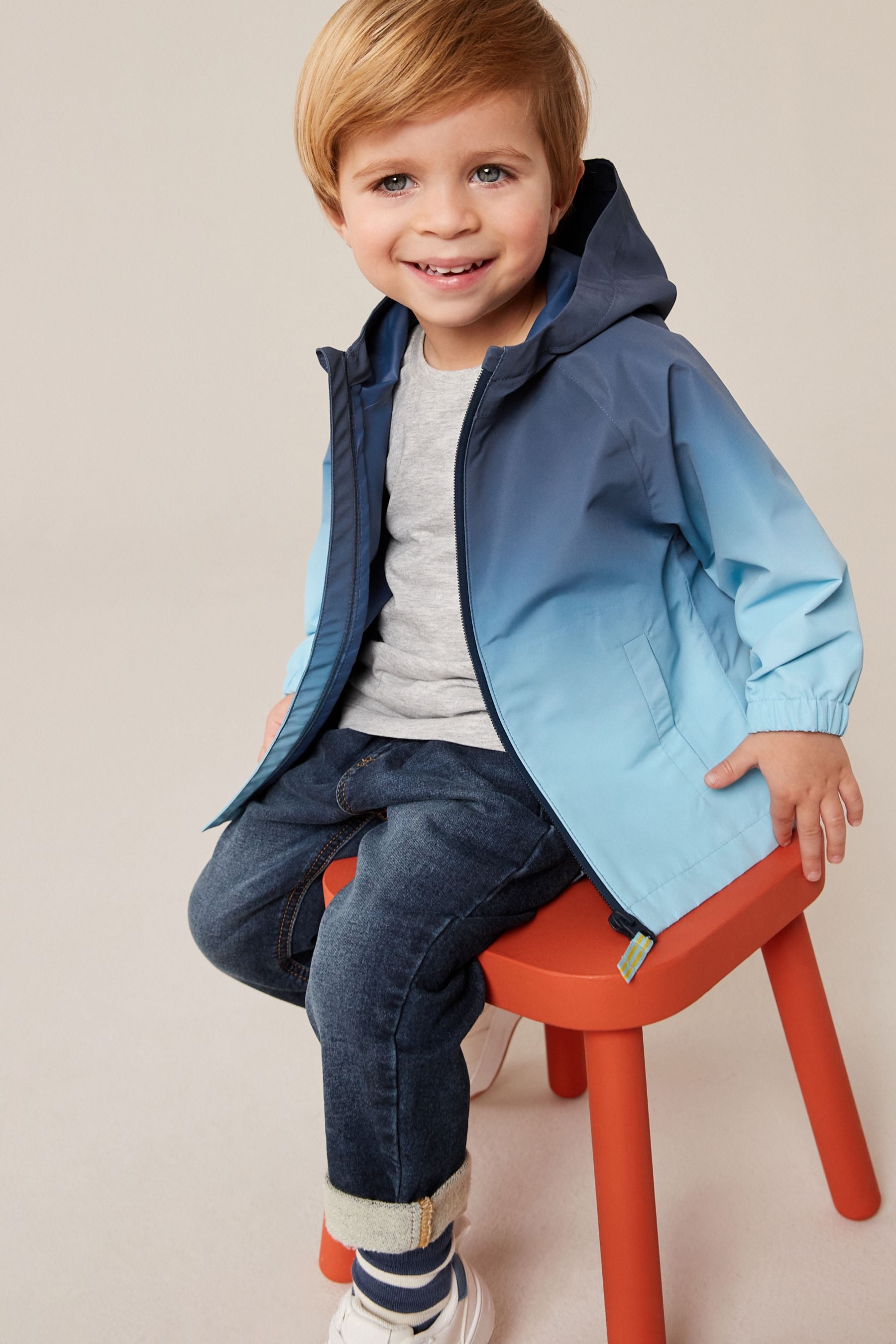 Light Blue Waterproof Jacket (3mths-7yrs)