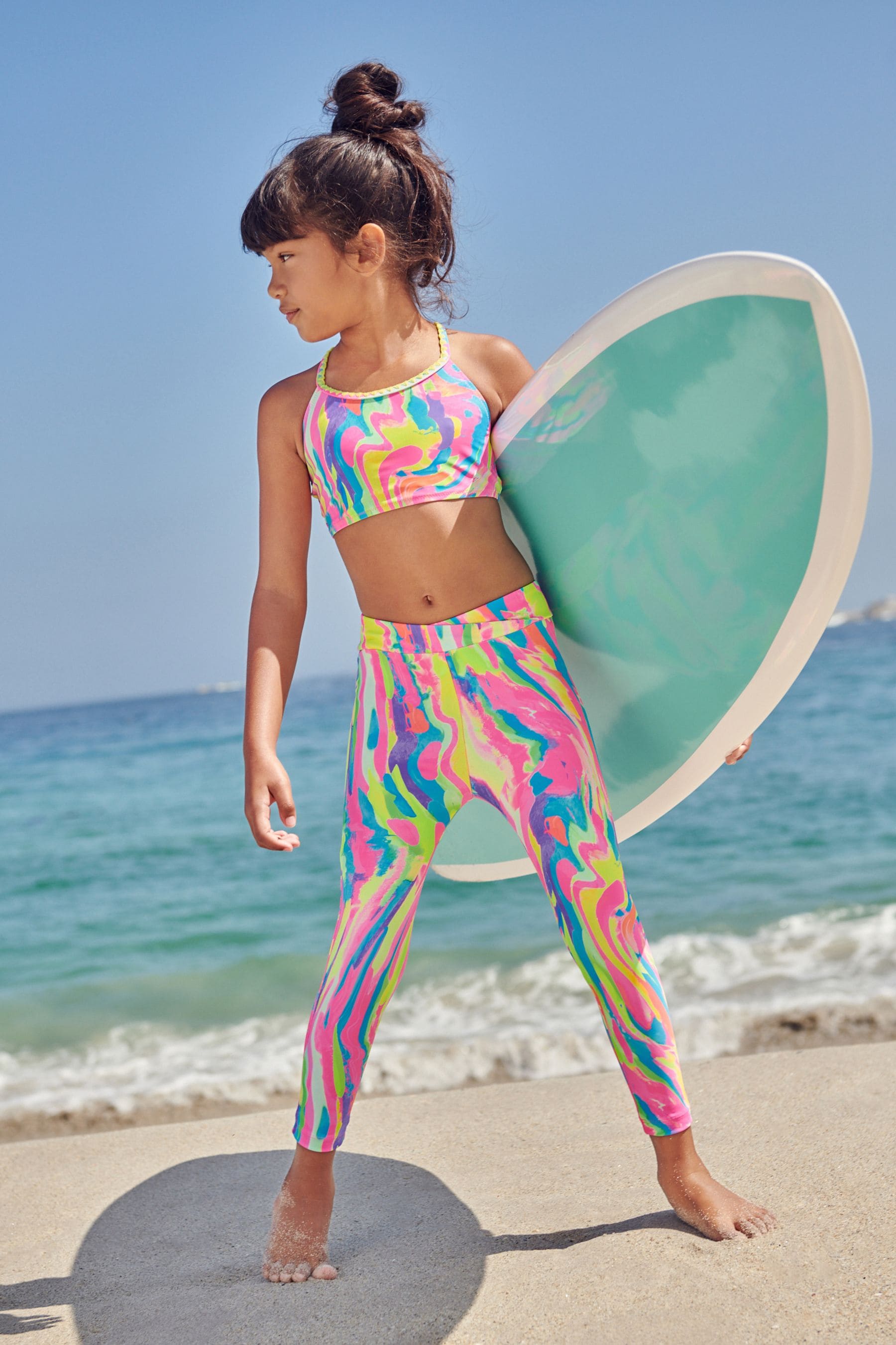 Rainbow Swirl Sunsafe Swim Leggings (3-16yrs)