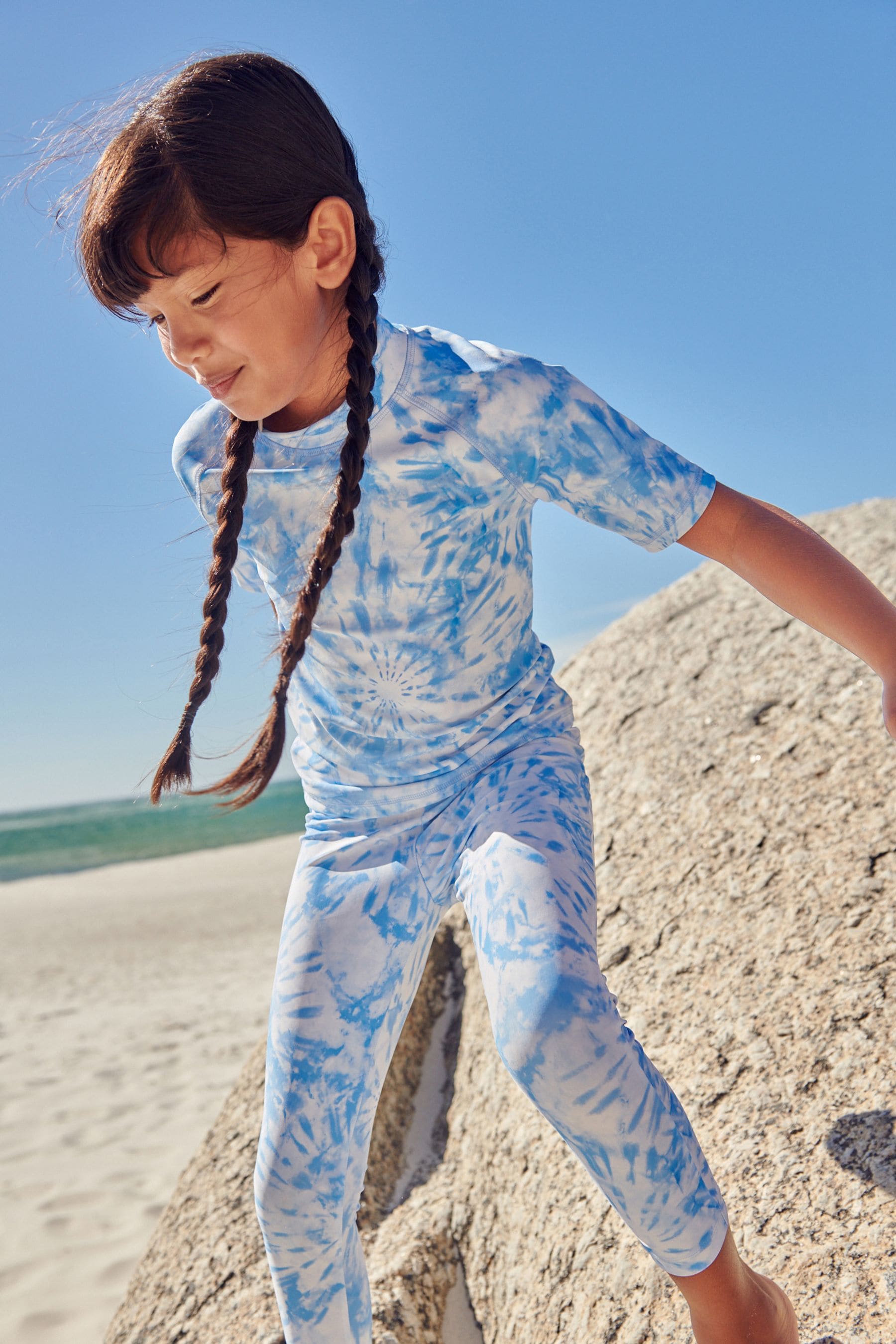 Blue Sunsafe Swim Leggings (3-16yrs)