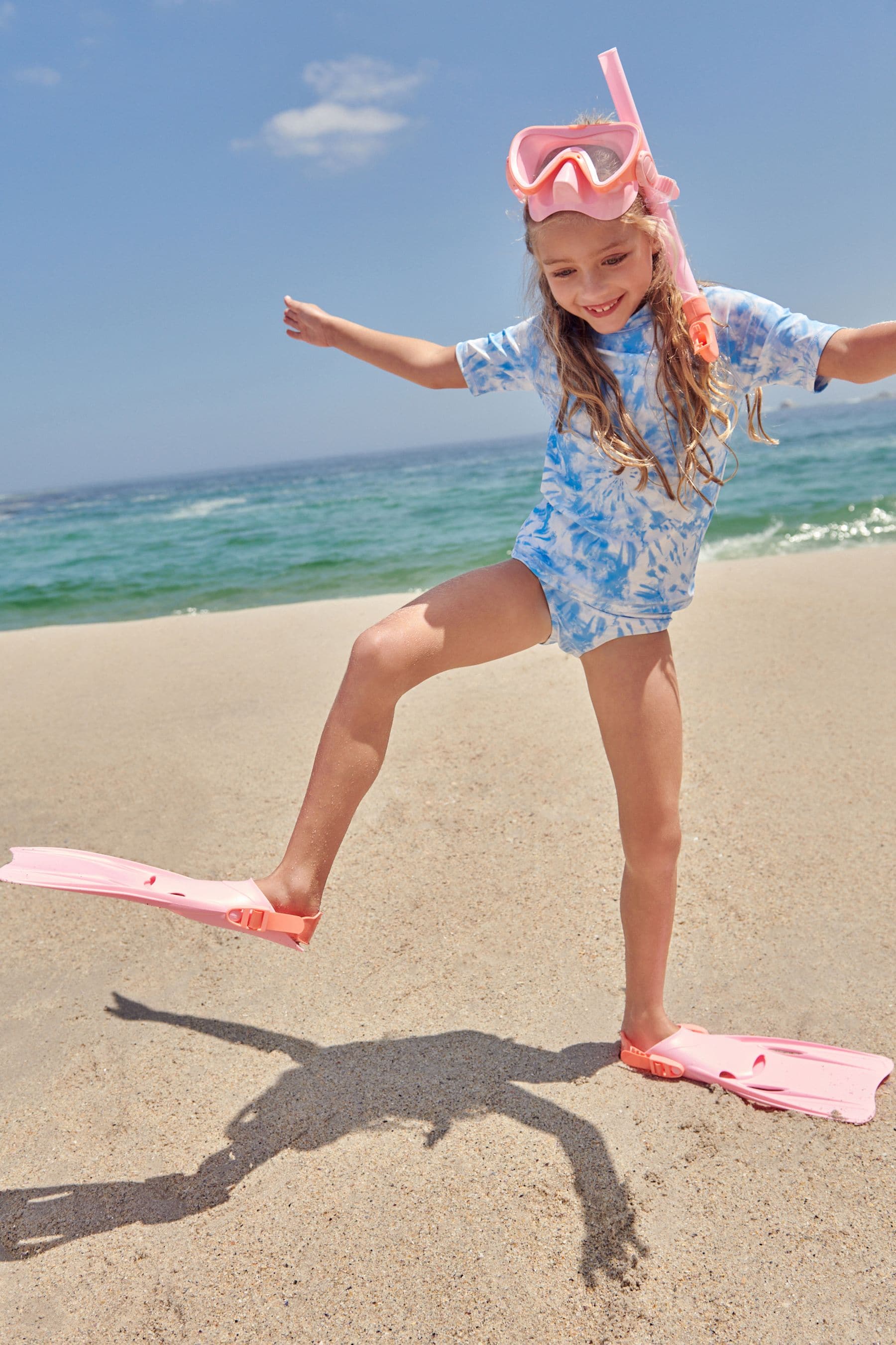 Blue Tie-Dye Rash Vest (3-16yrs)