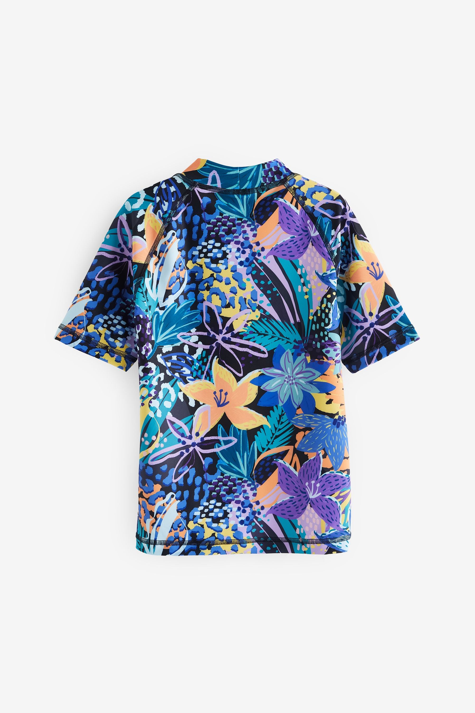 Purple Tropical Rash Vest (3-16yrs)