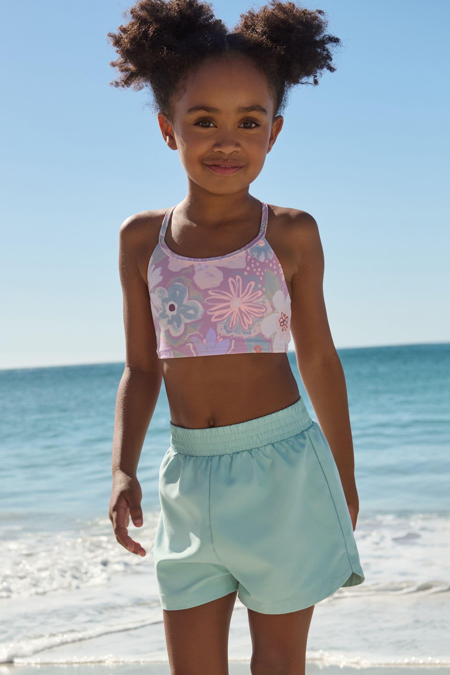 Teal Blue Beach Shorts (3-16yrs)