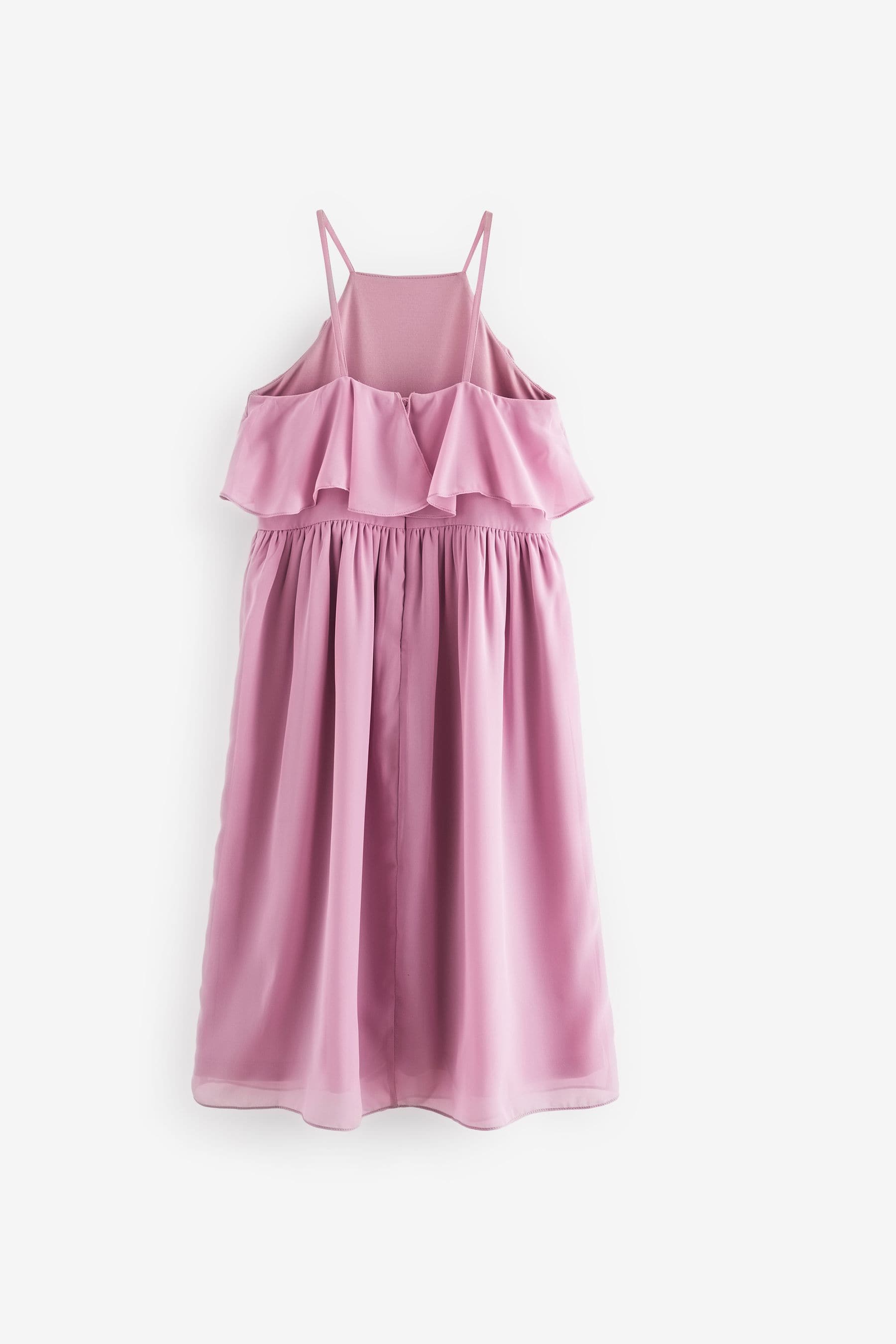 Pink Ruffle Prom Dress (6-16yrs)