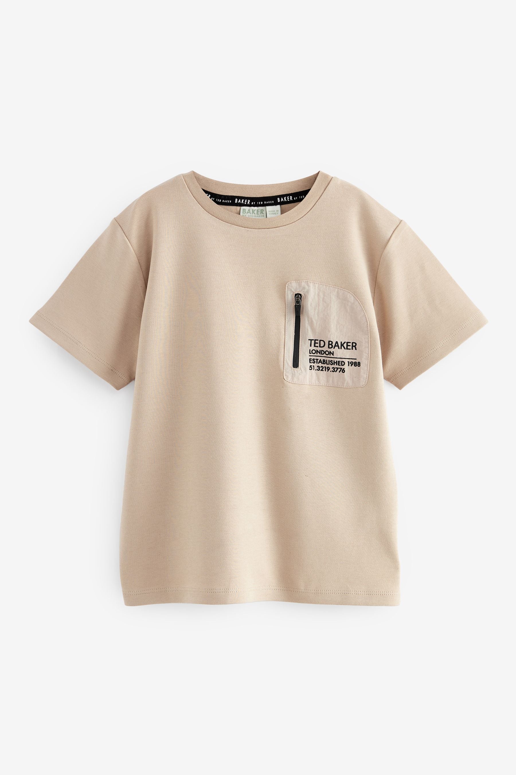 Stone Baker by Ted Baker Zip T-Shirt