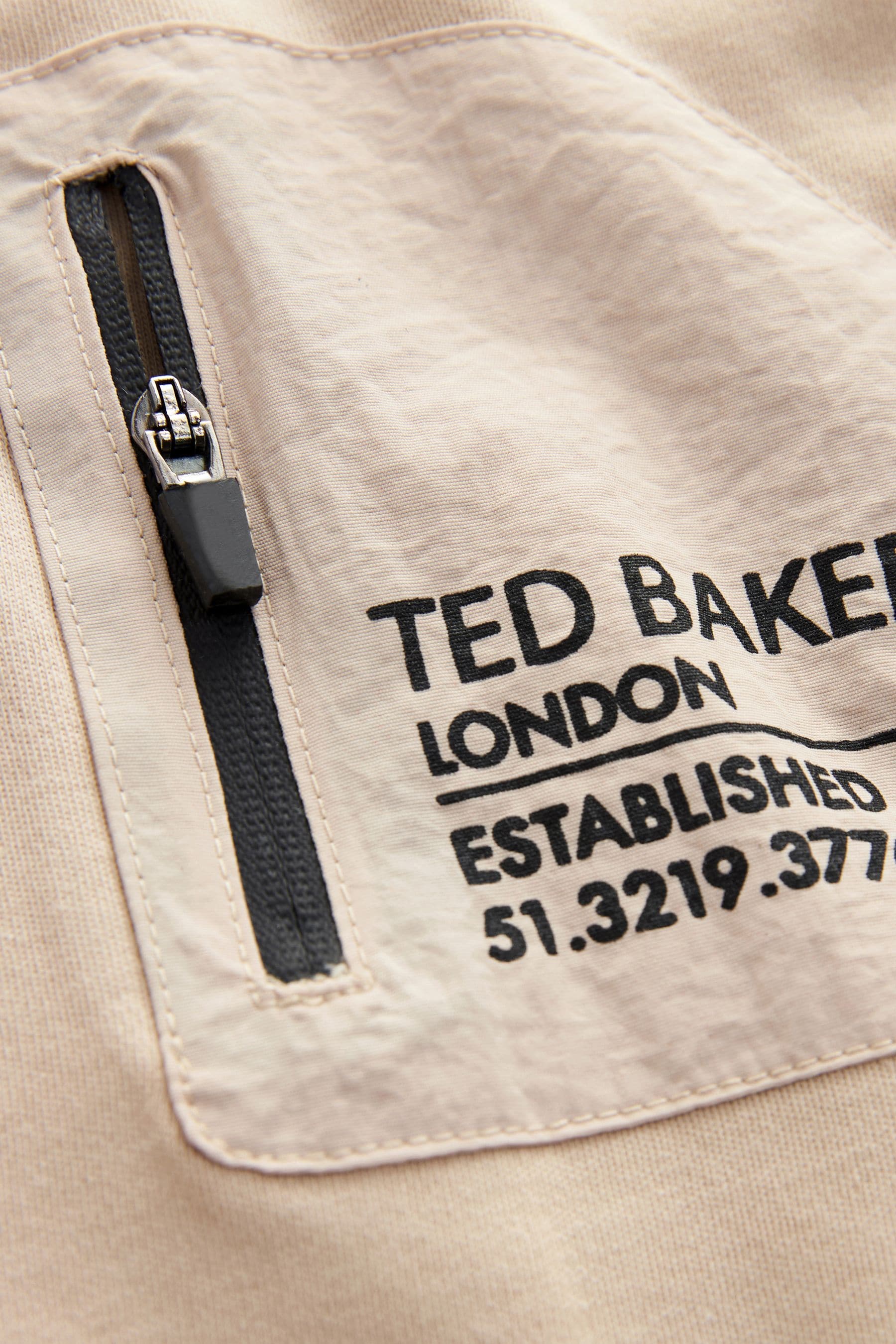 Stone Baker by Ted Baker Zip T-Shirt