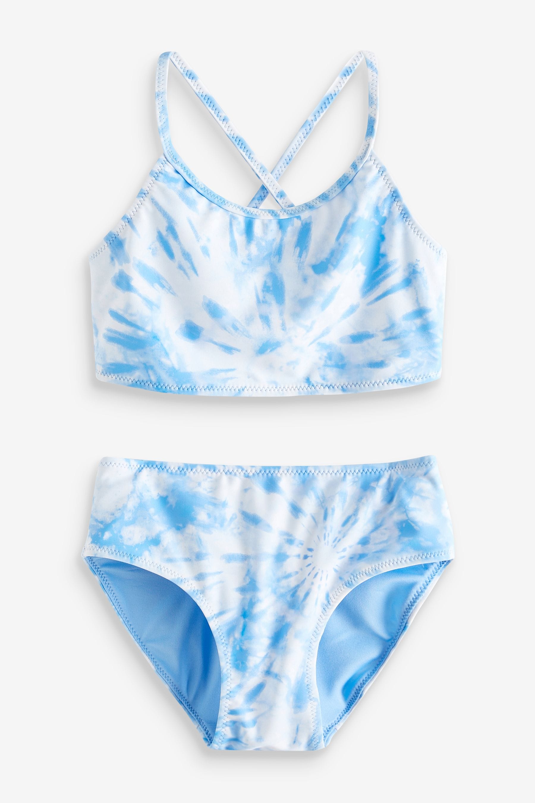 Blue Tie-Dye Bikini (3-16yrs)