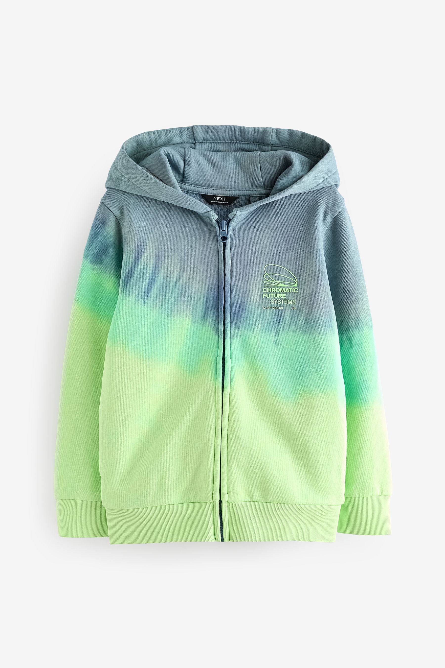 Neon Neon Tie Dye Zip Through Hoodie (3-16yrs)