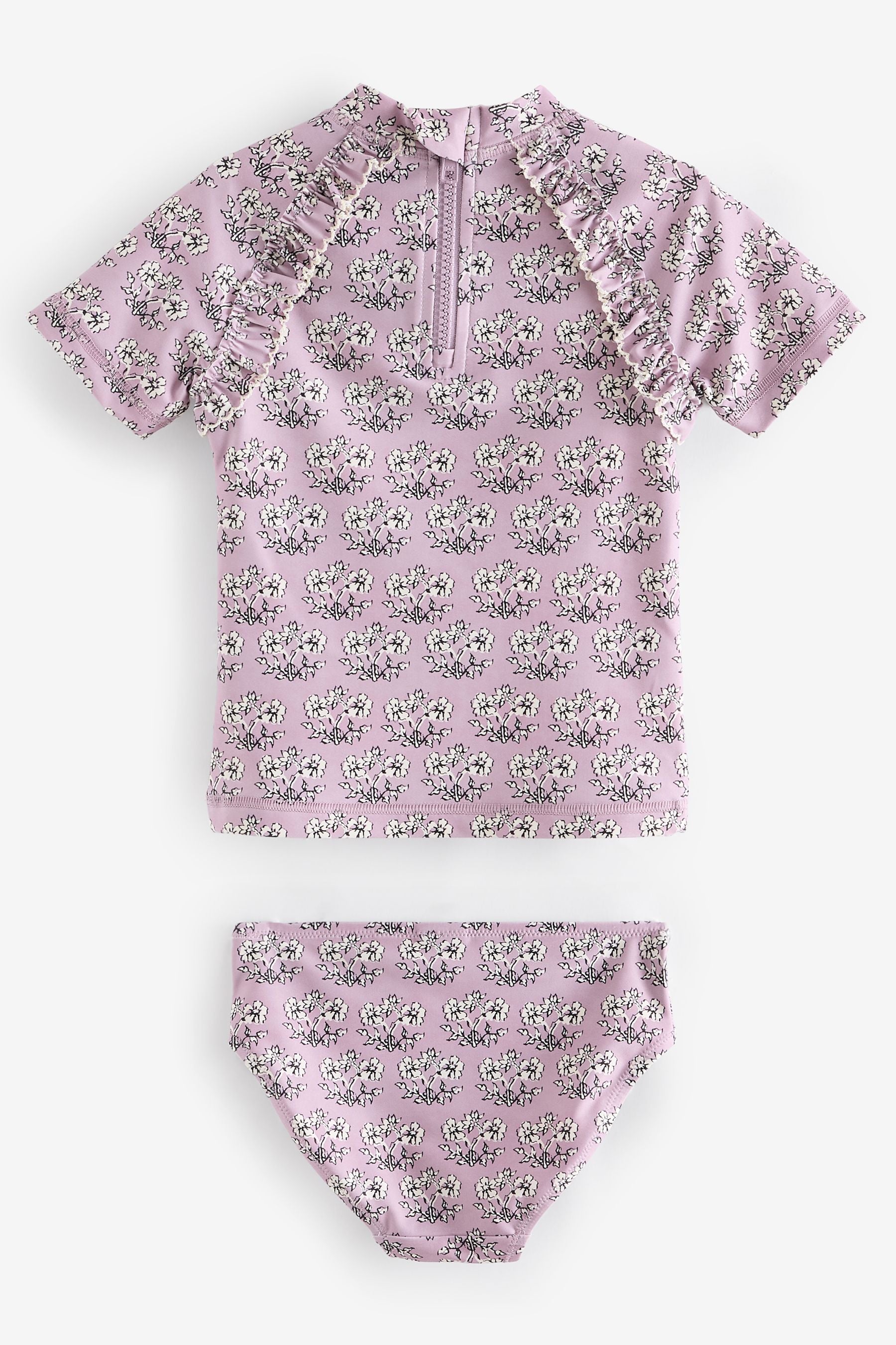 Lilac Purple Floral Sunsafe Swim Set (3mths-16yrs)