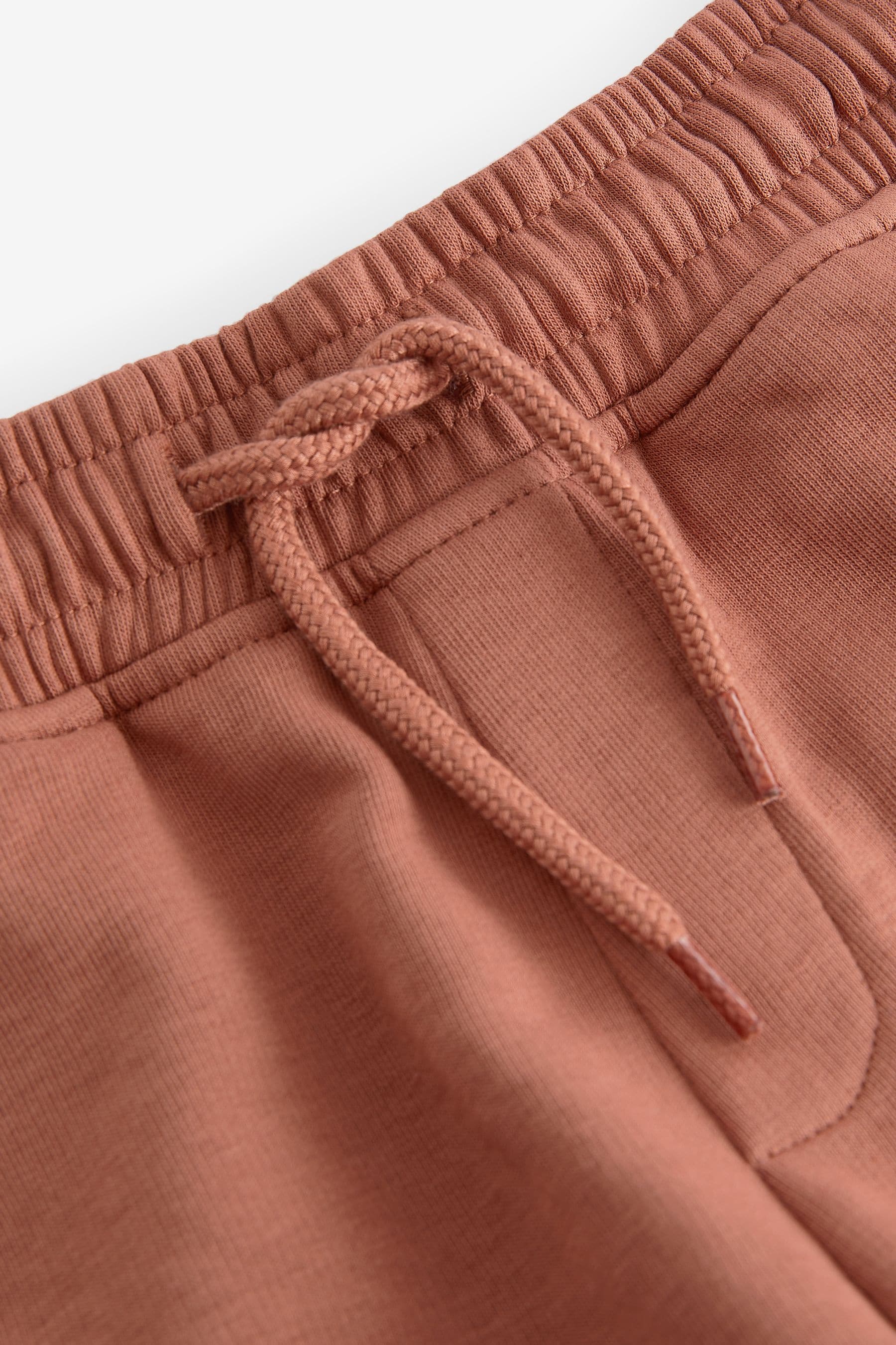 Brown Rust Basic Jersey Shorts (3-16yrs)