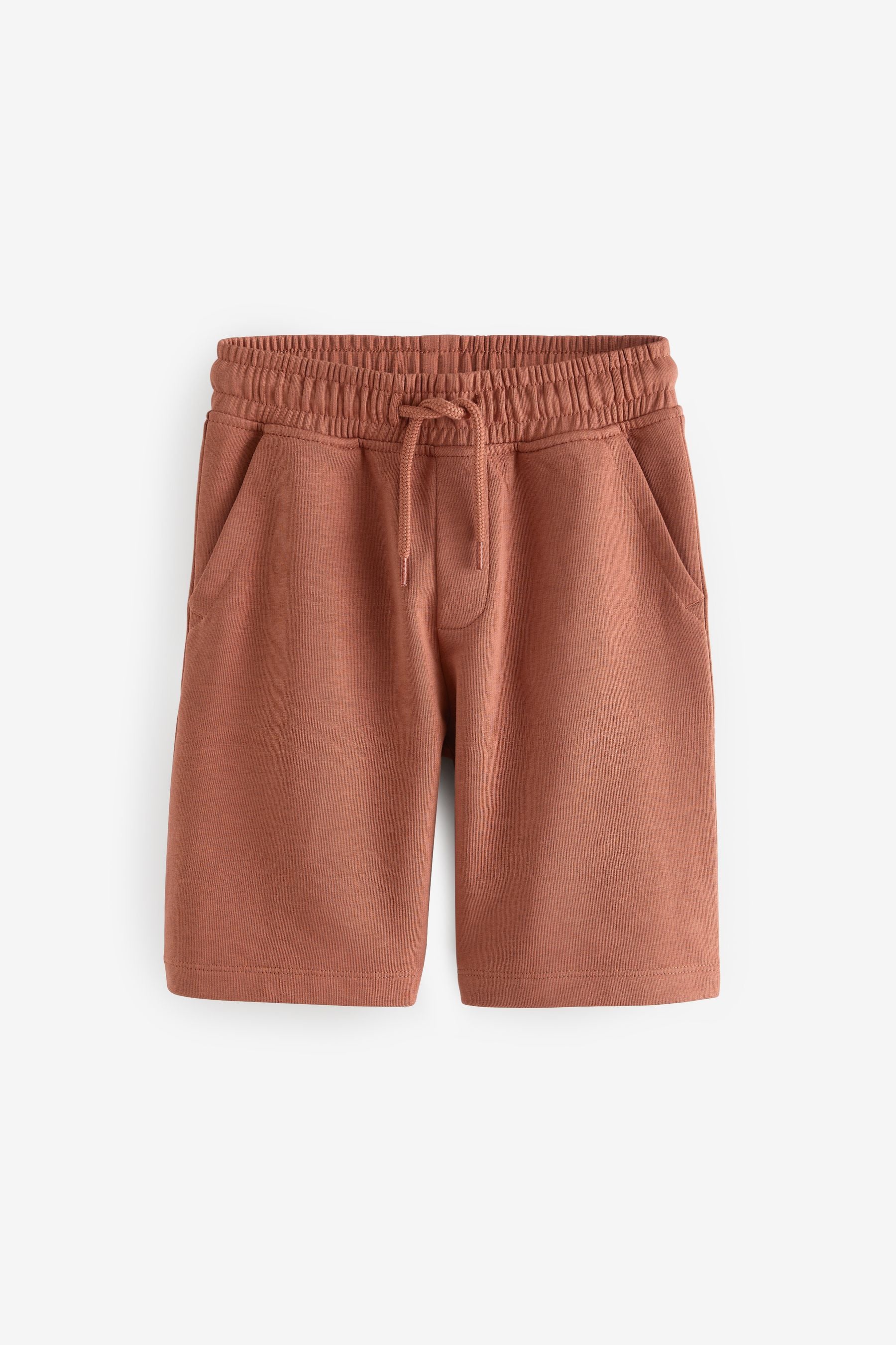 Brown Rust Basic Jersey Shorts (3-16yrs)