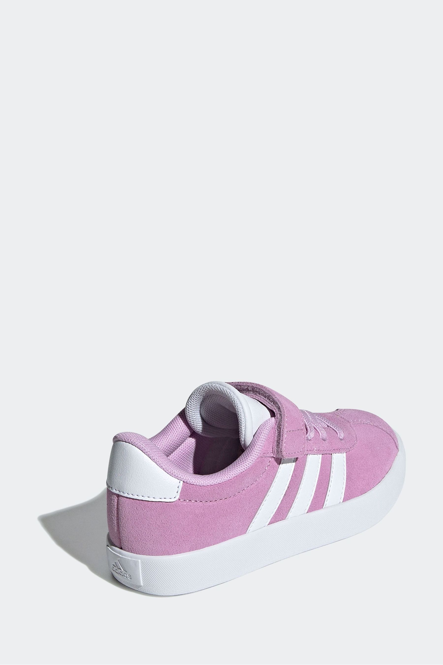 Lilac Purple adidas Kids Sportswear VL Court 3.0 Trainers