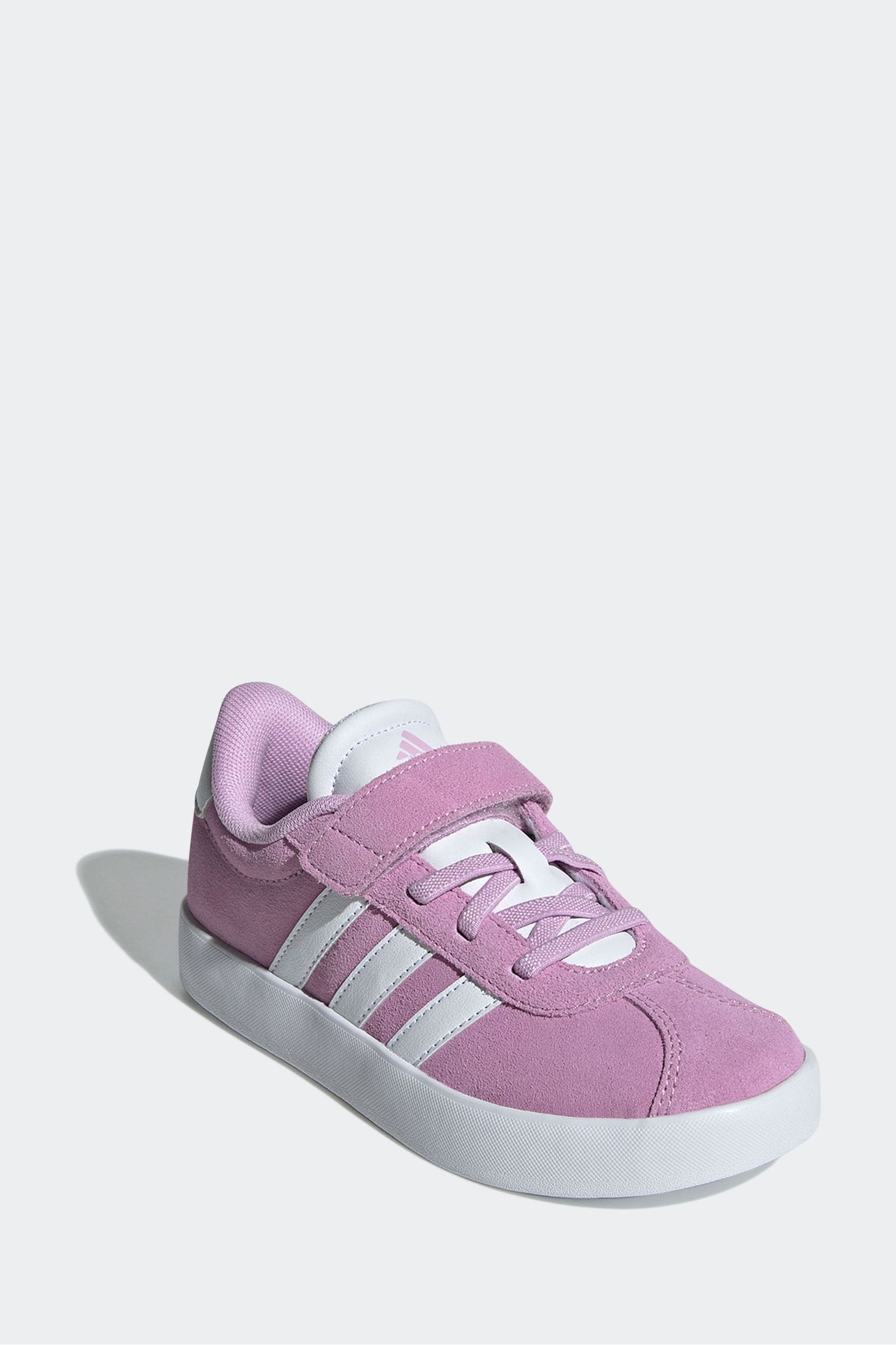 Lilac Purple adidas Kids Sportswear VL Court 3.0 Trainers