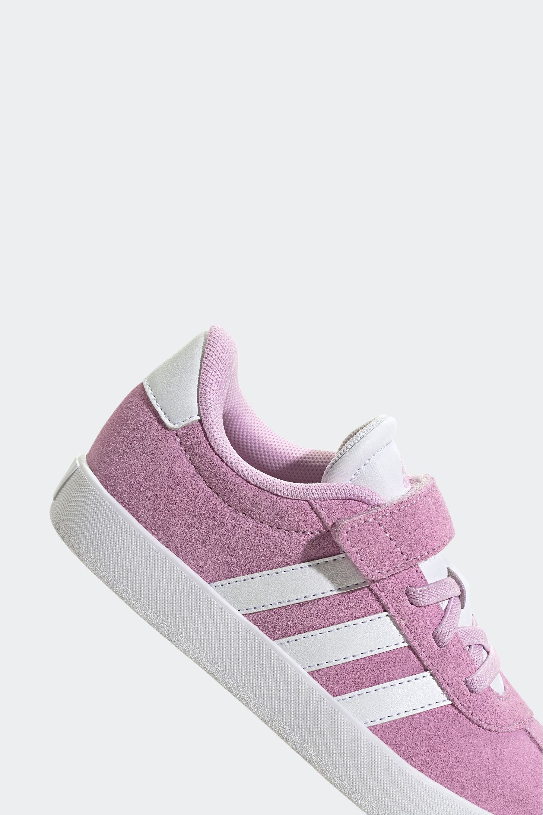 Lilac Purple adidas Kids Sportswear VL Court 3.0 Trainers