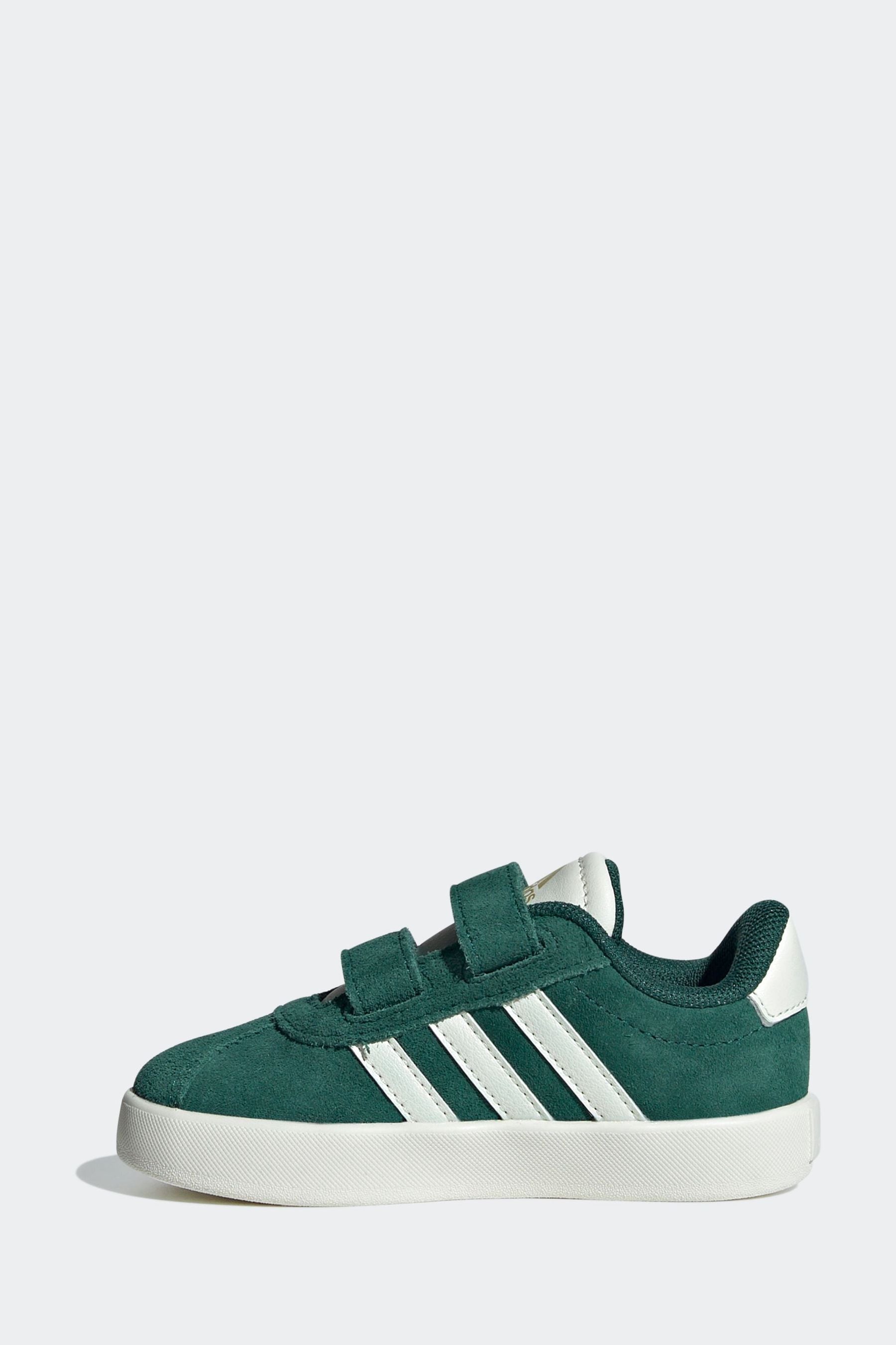 adidas Green/White VL Court 3.0 Trainers