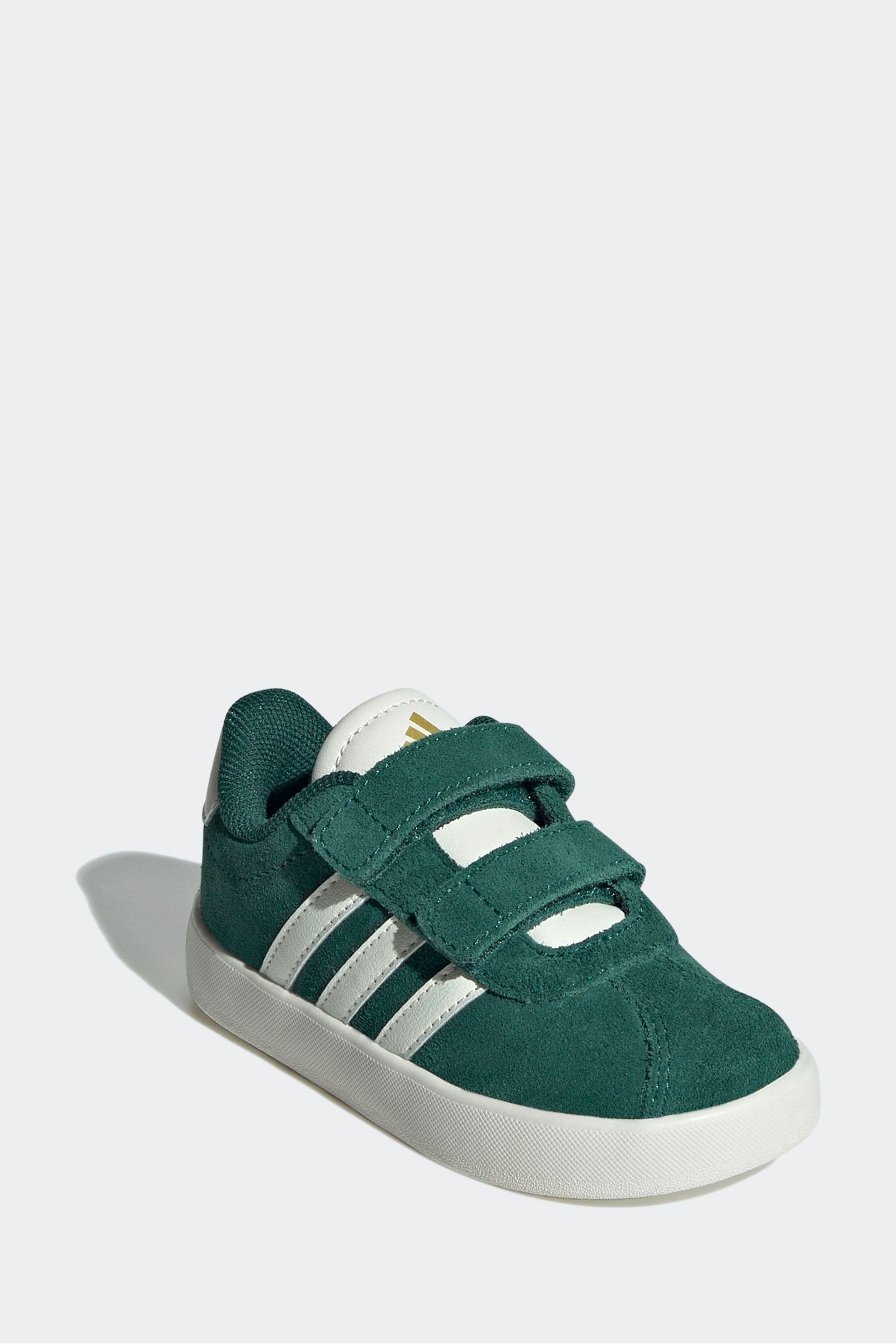 adidas Green/White VL Court 3.0 Trainers