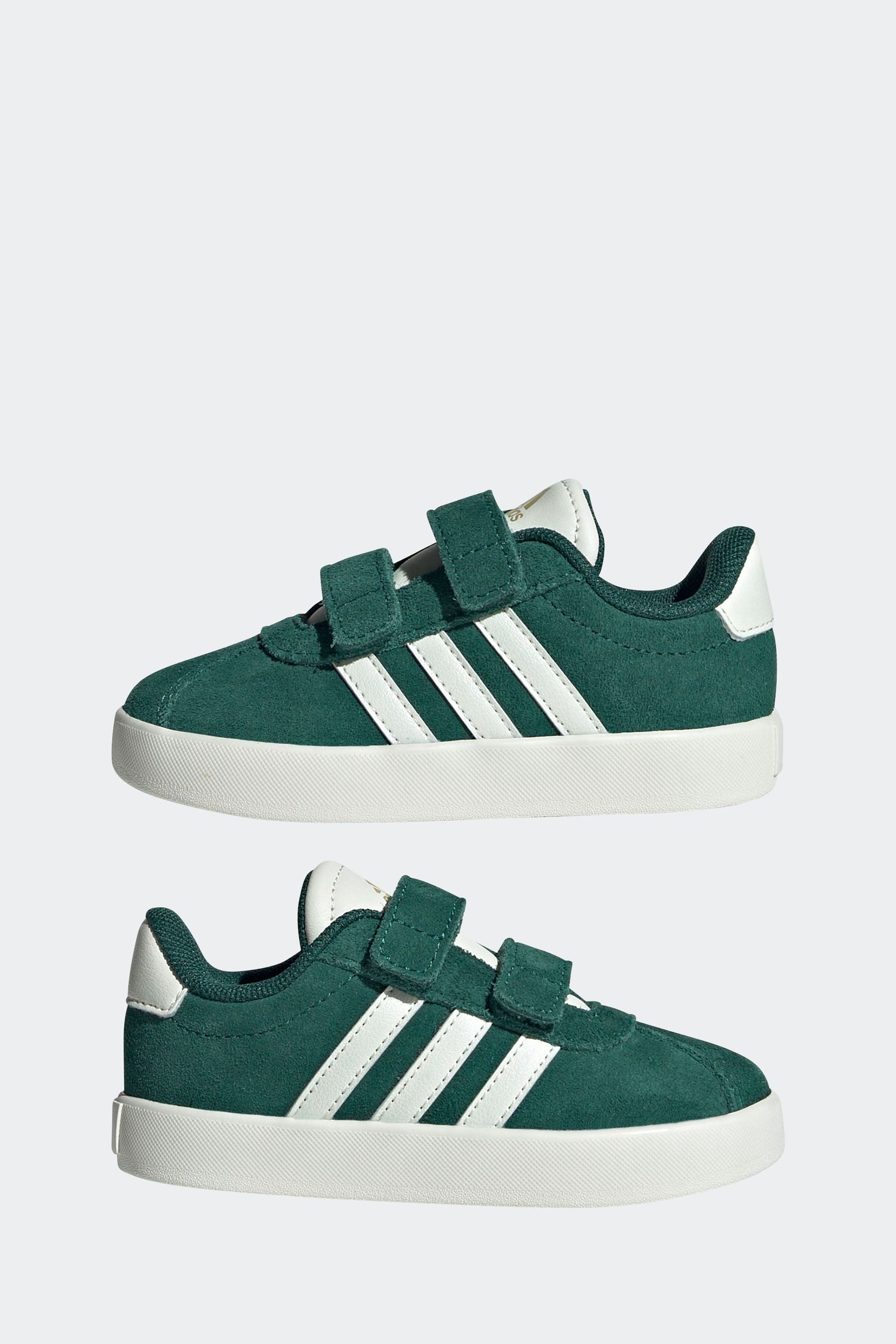 adidas Green/White VL Court 3.0 Trainers