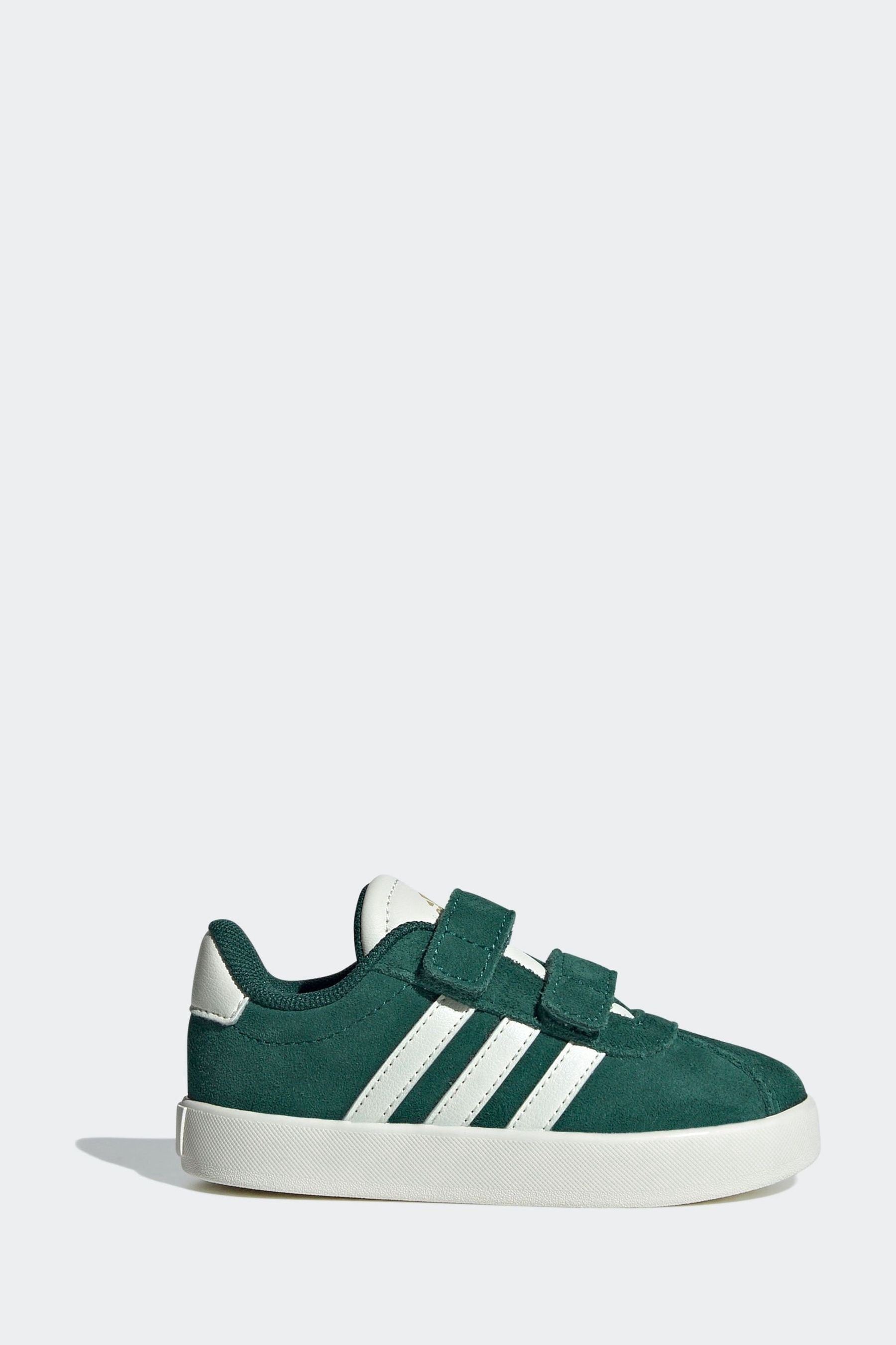 adidas Green/White VL Court 3.0 Trainers