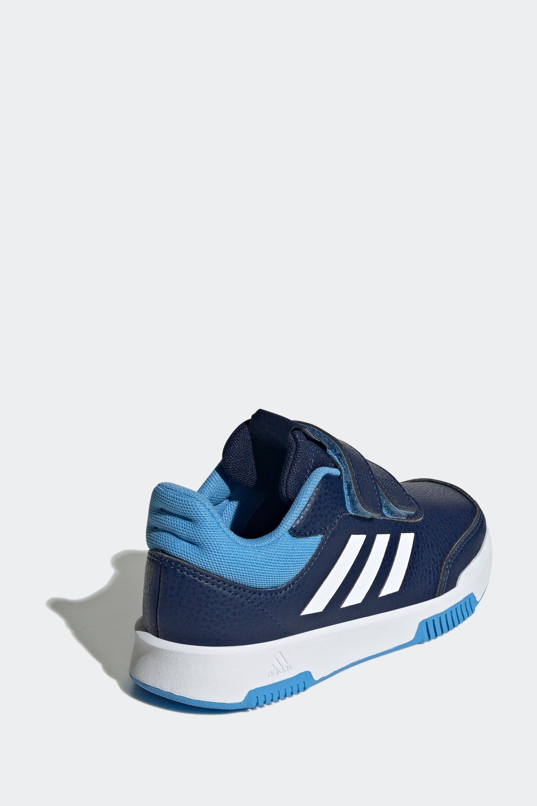 Blue/White adidas Tensaur Hook and Loop Shoes