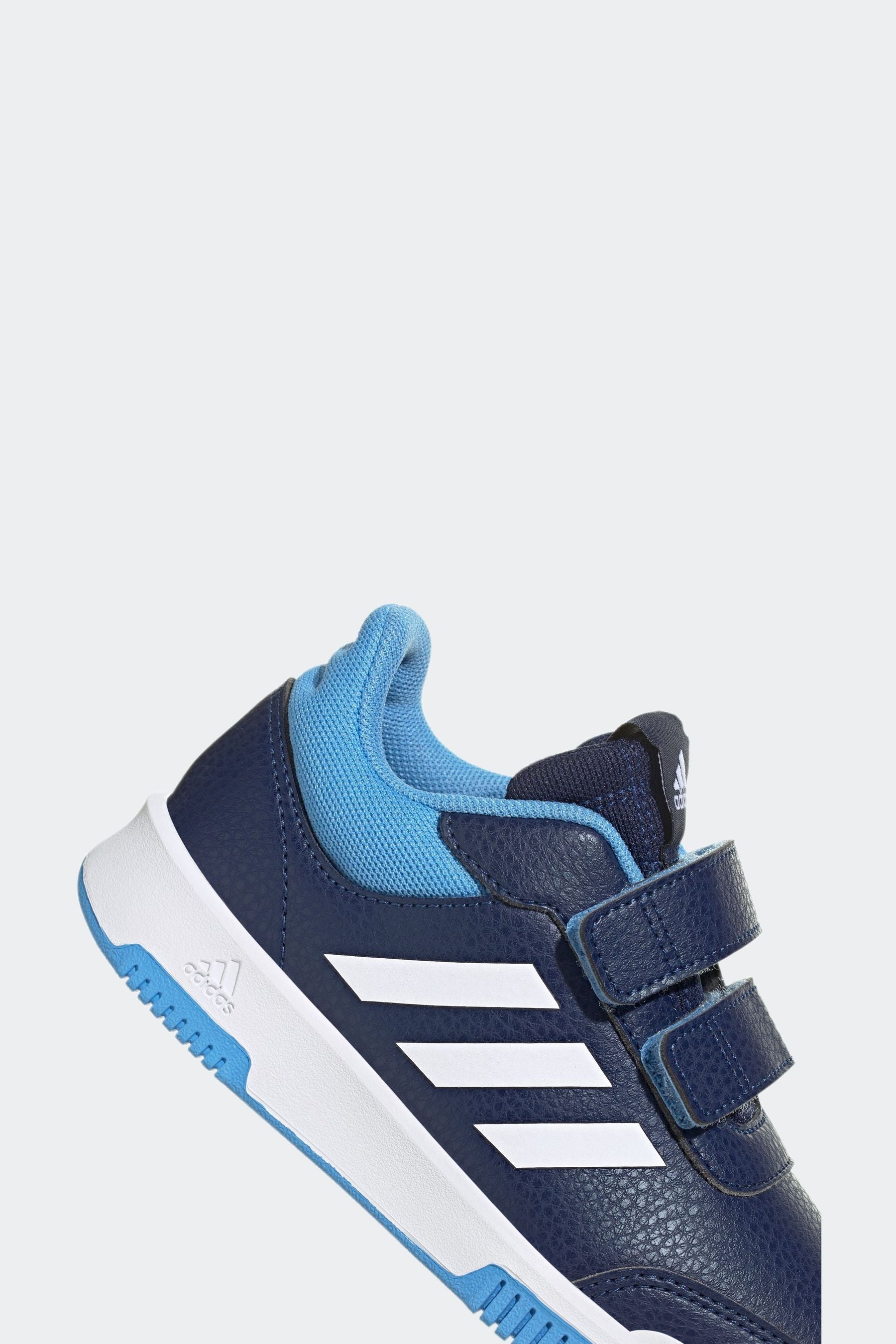 Blue/White adidas Tensaur Hook and Loop Shoes