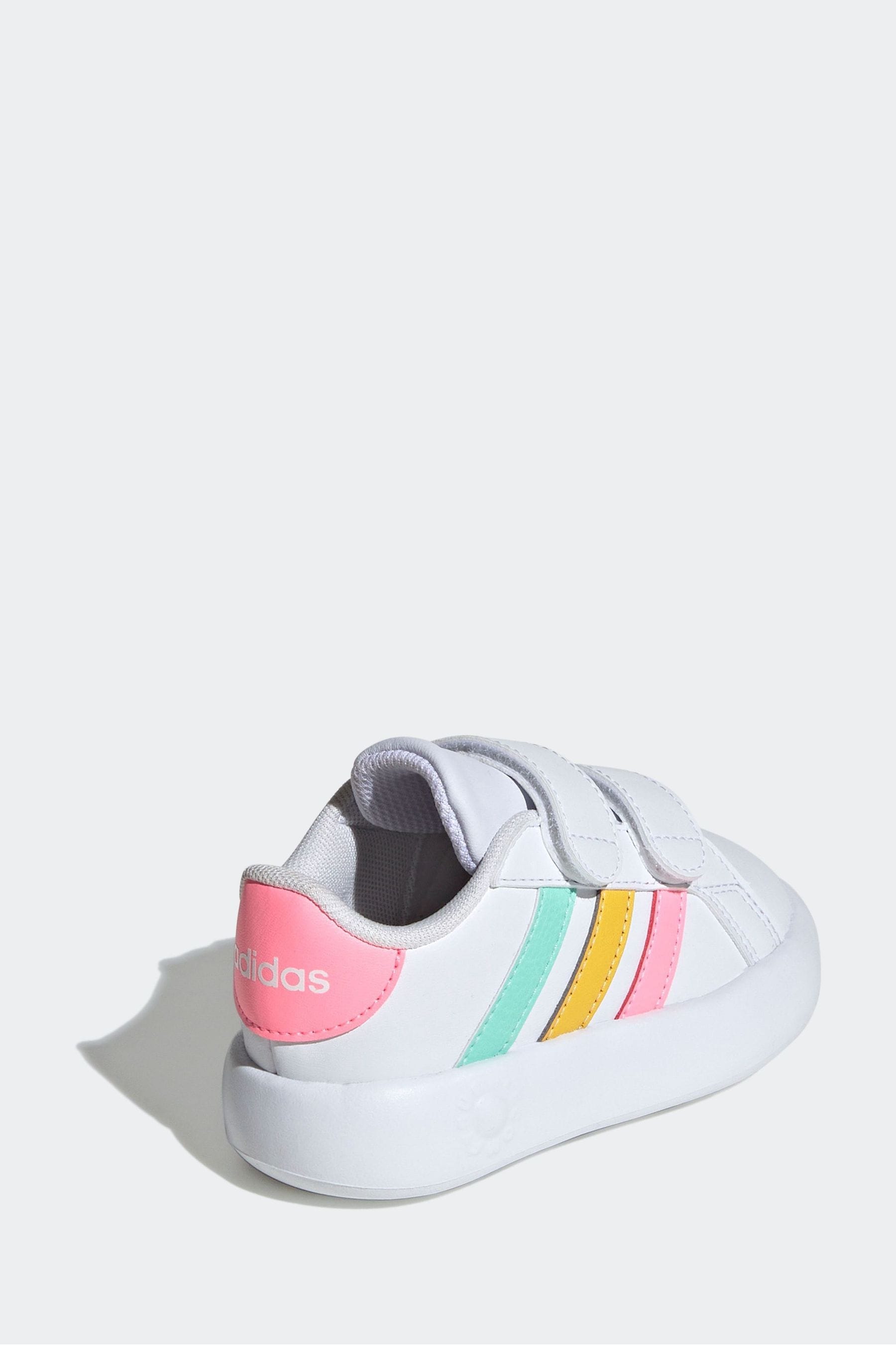 Off White/Pink Kids Grand Court 2.0 Shoes