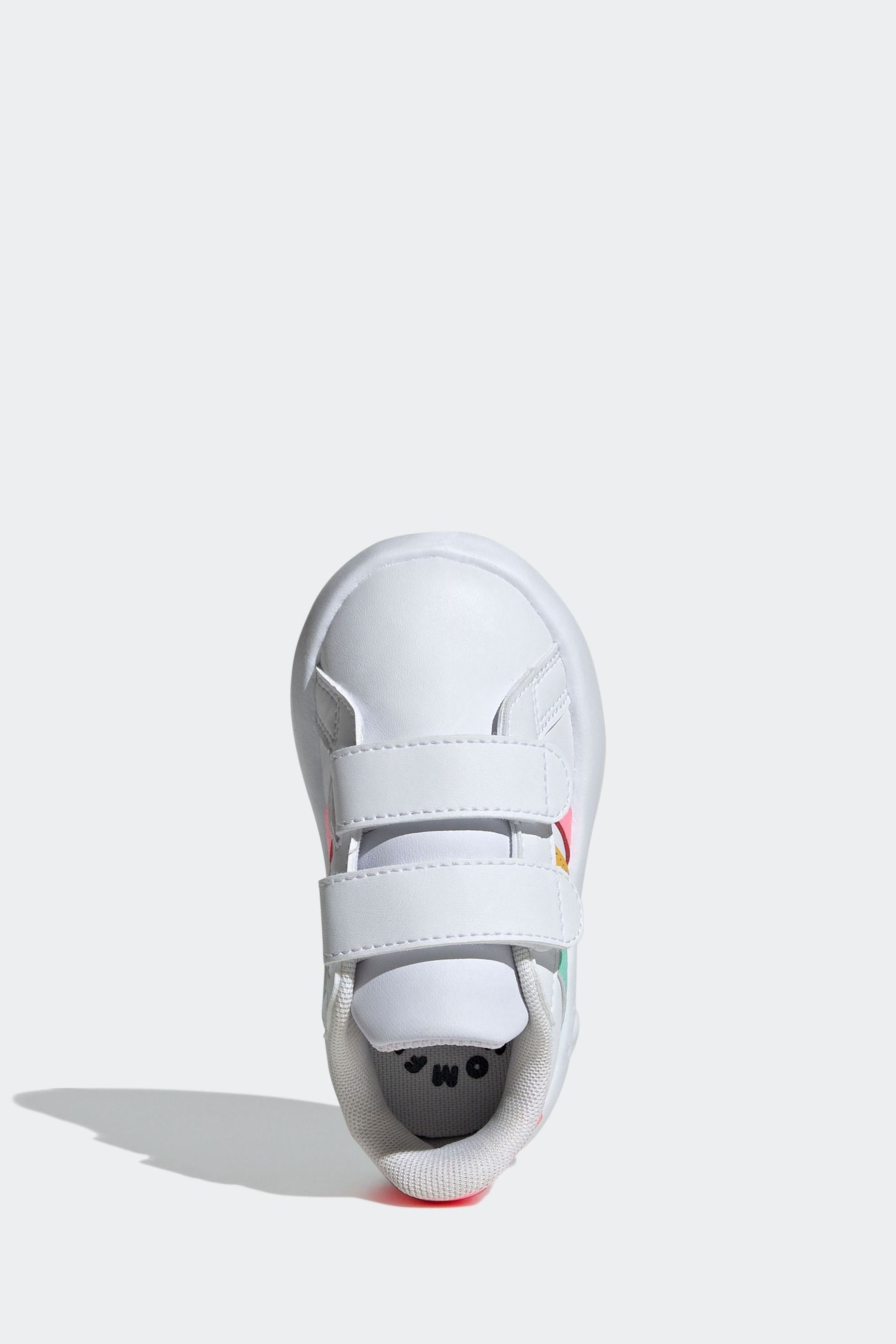 Off White/Pink Kids Grand Court 2.0 Shoes