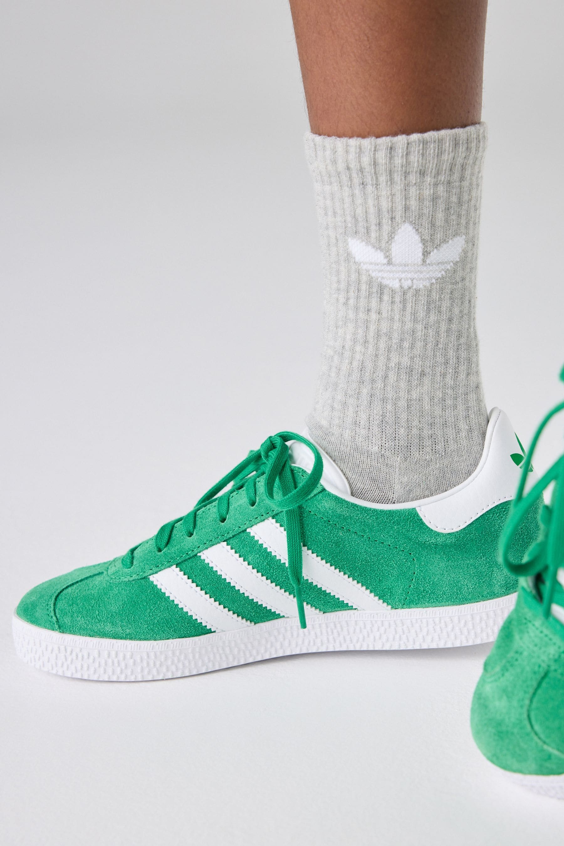 adidas Originals Green/White Gazelle Trainers