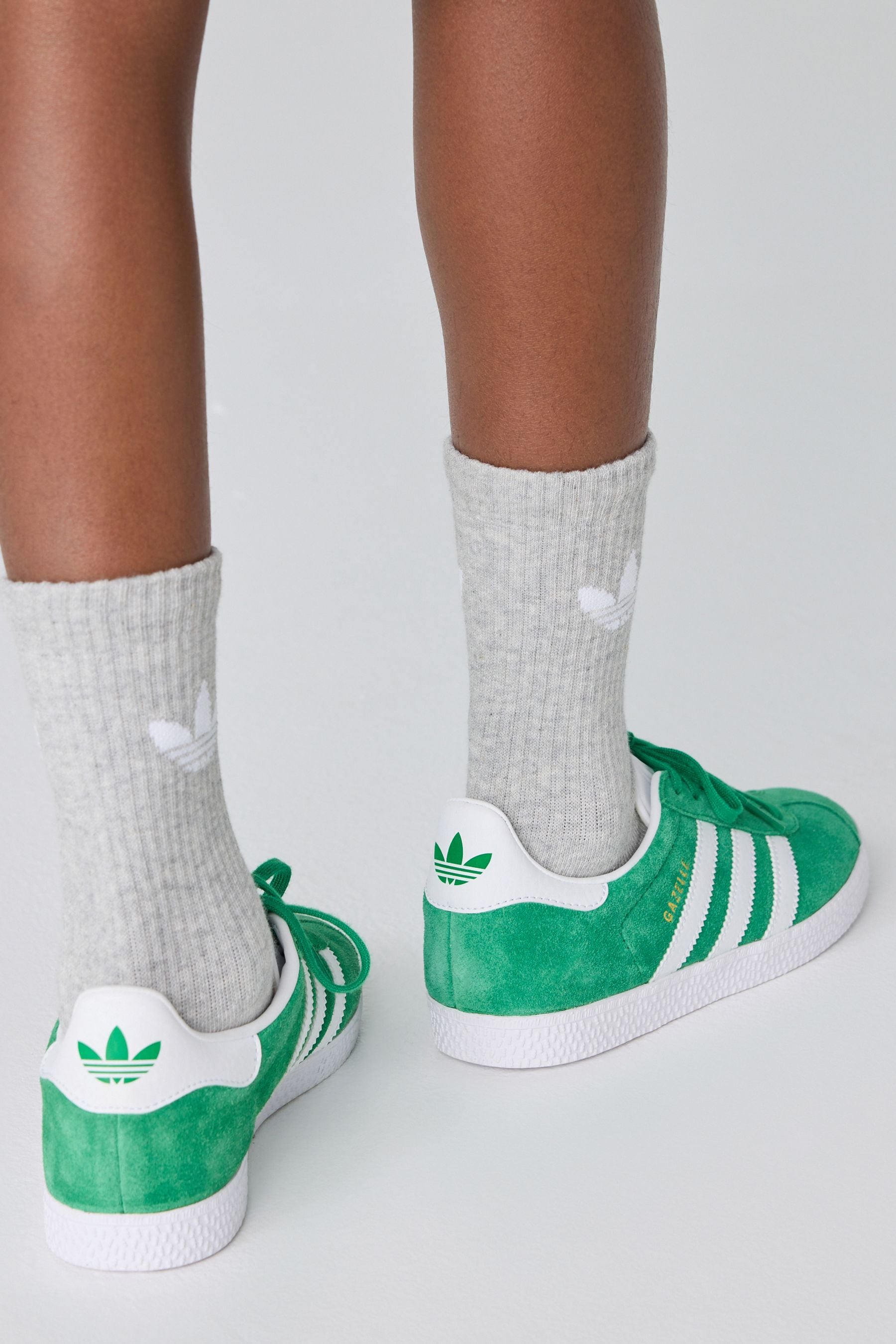 adidas Originals Green/White Gazelle Trainers