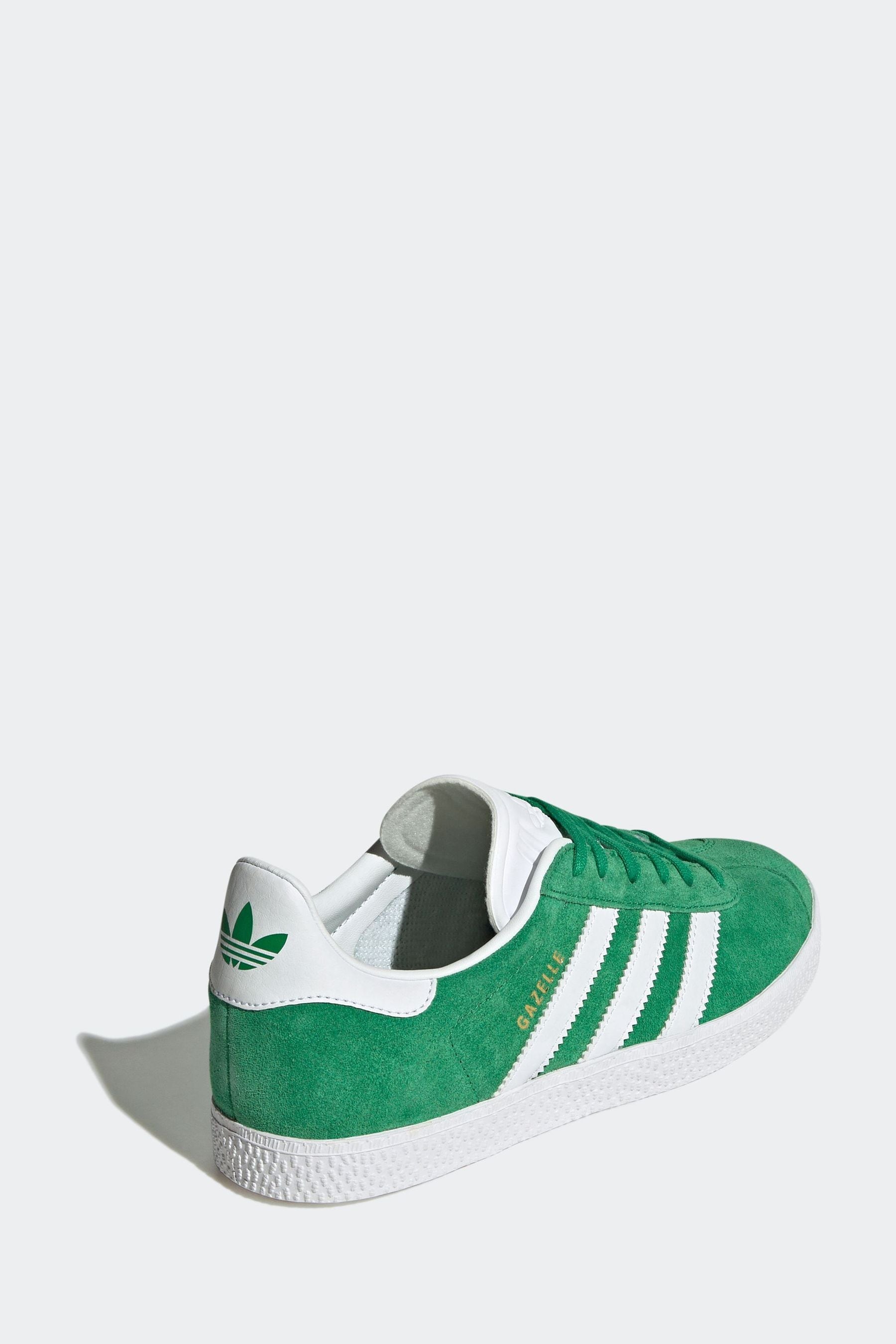 adidas Originals Green/White Gazelle Trainers