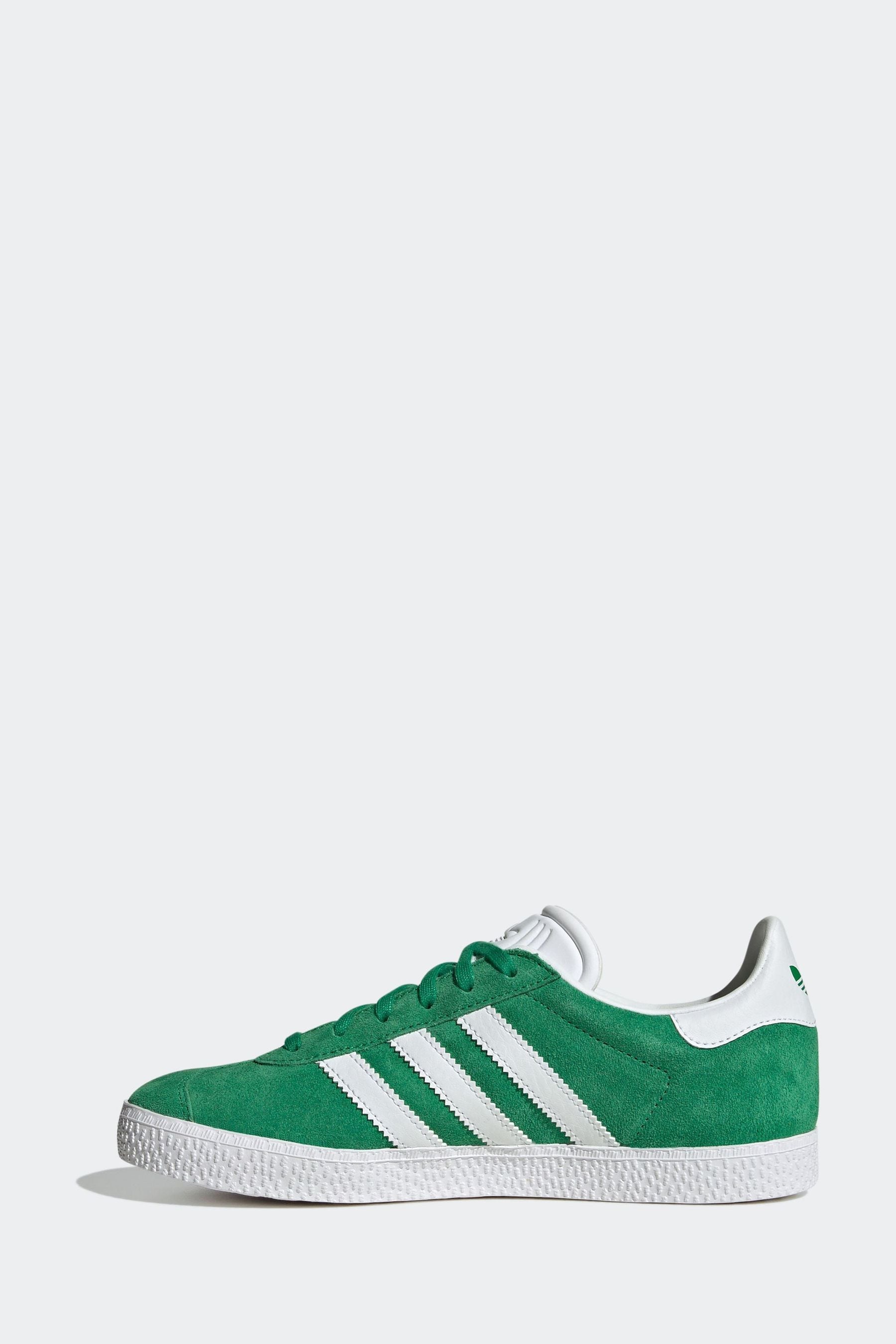 adidas Originals Green/White Gazelle Trainers