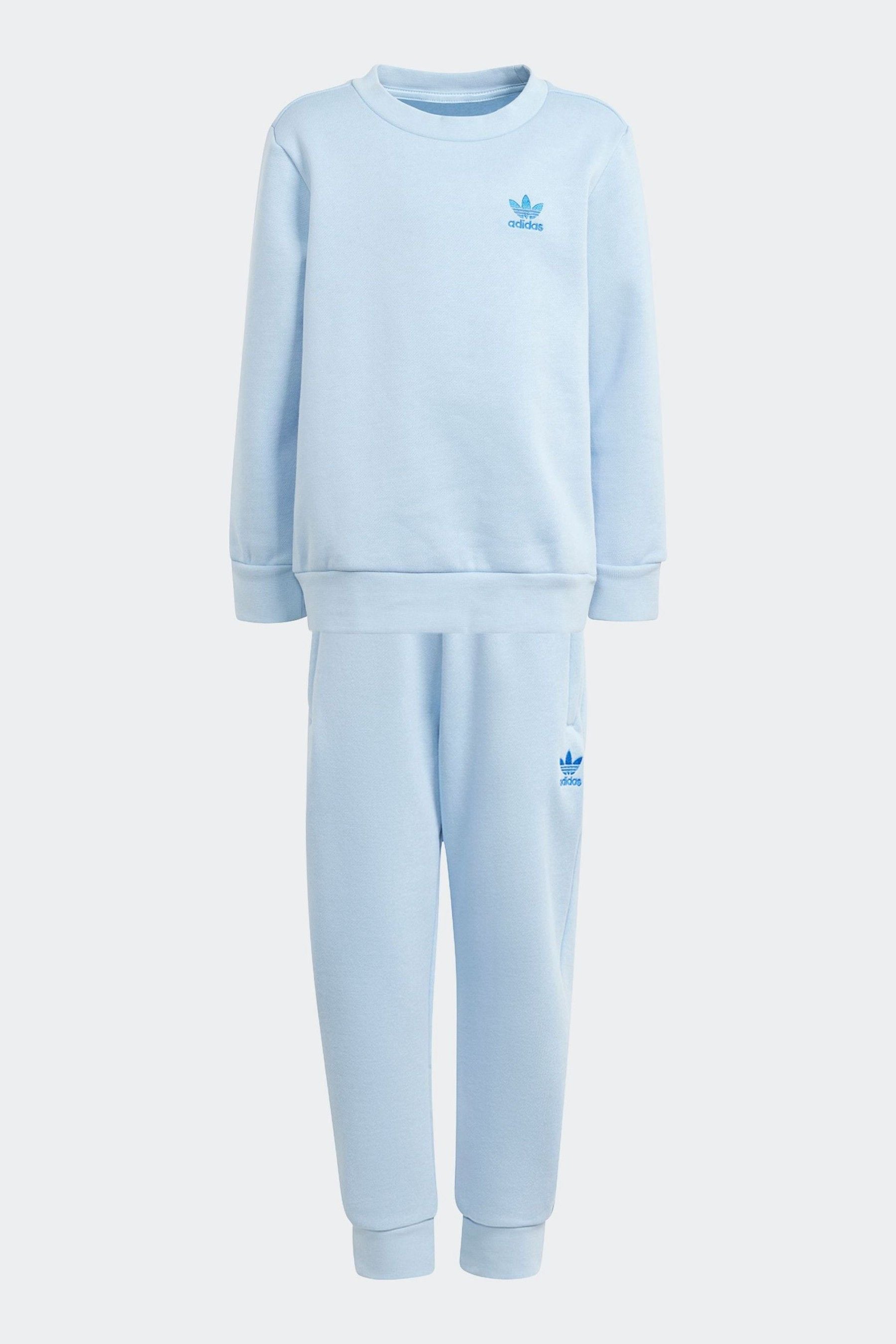 Light Blue adidas Originals Adicolor Crew Set