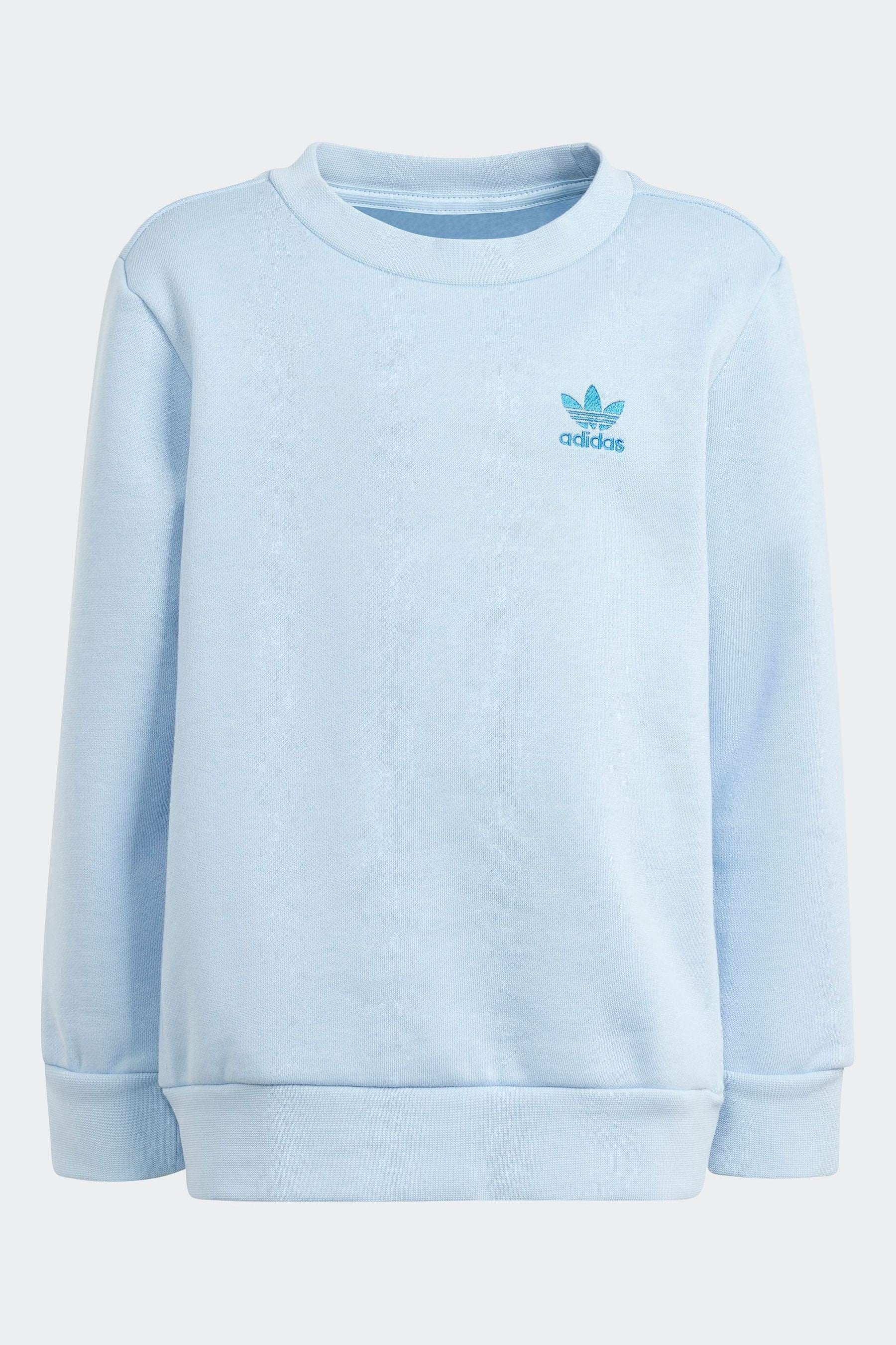 Light Blue adidas Originals Adicolor Crew Set