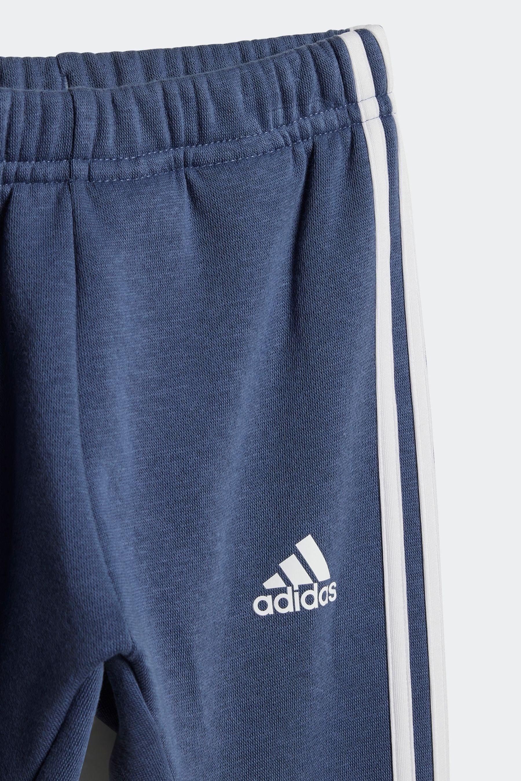 adidas Blue/Yellow Badge of Sport Joggers Set