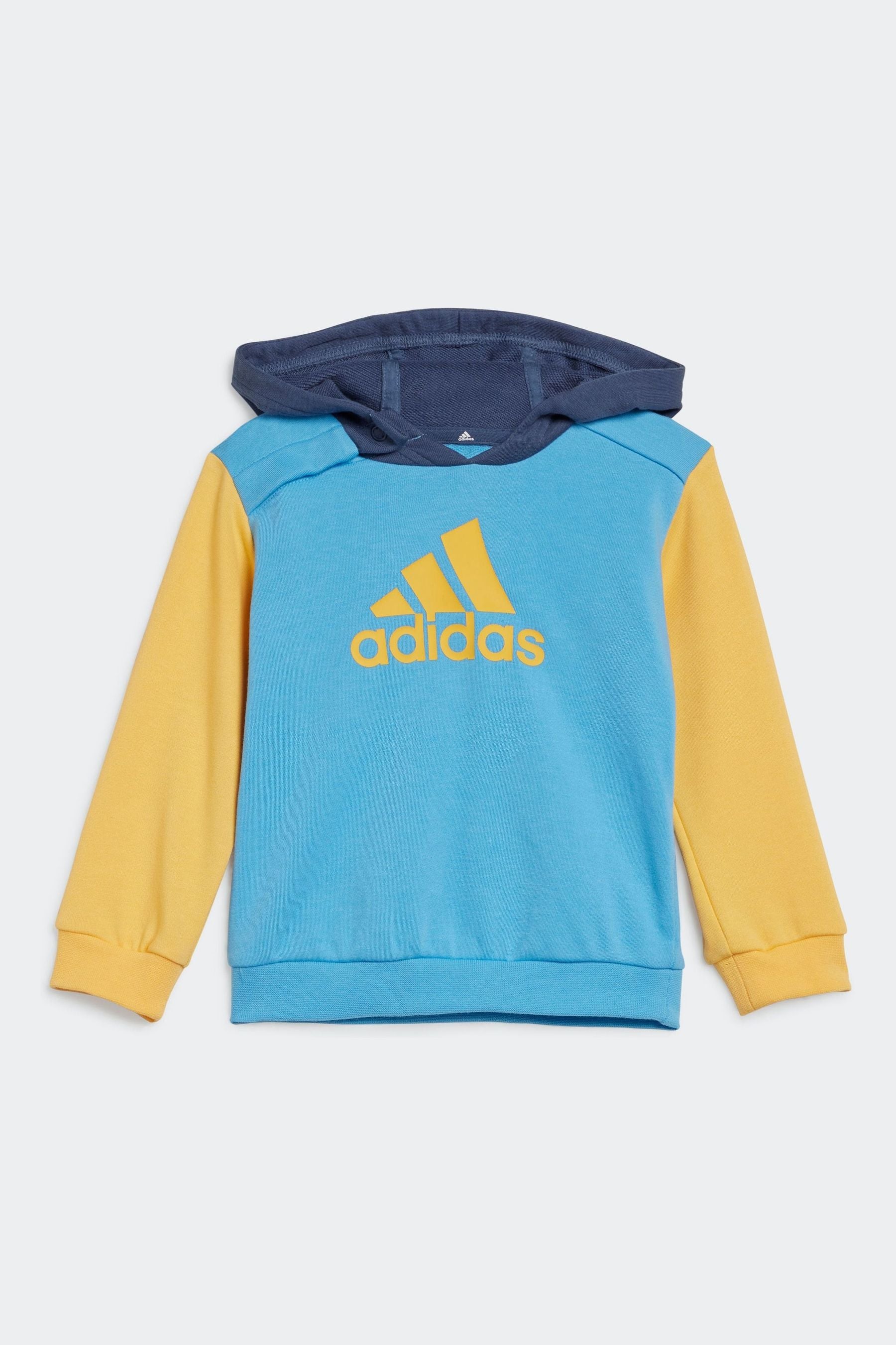 Blue/Yellow adidas Kids Sportswear Essentials Colourblock Tracksuit