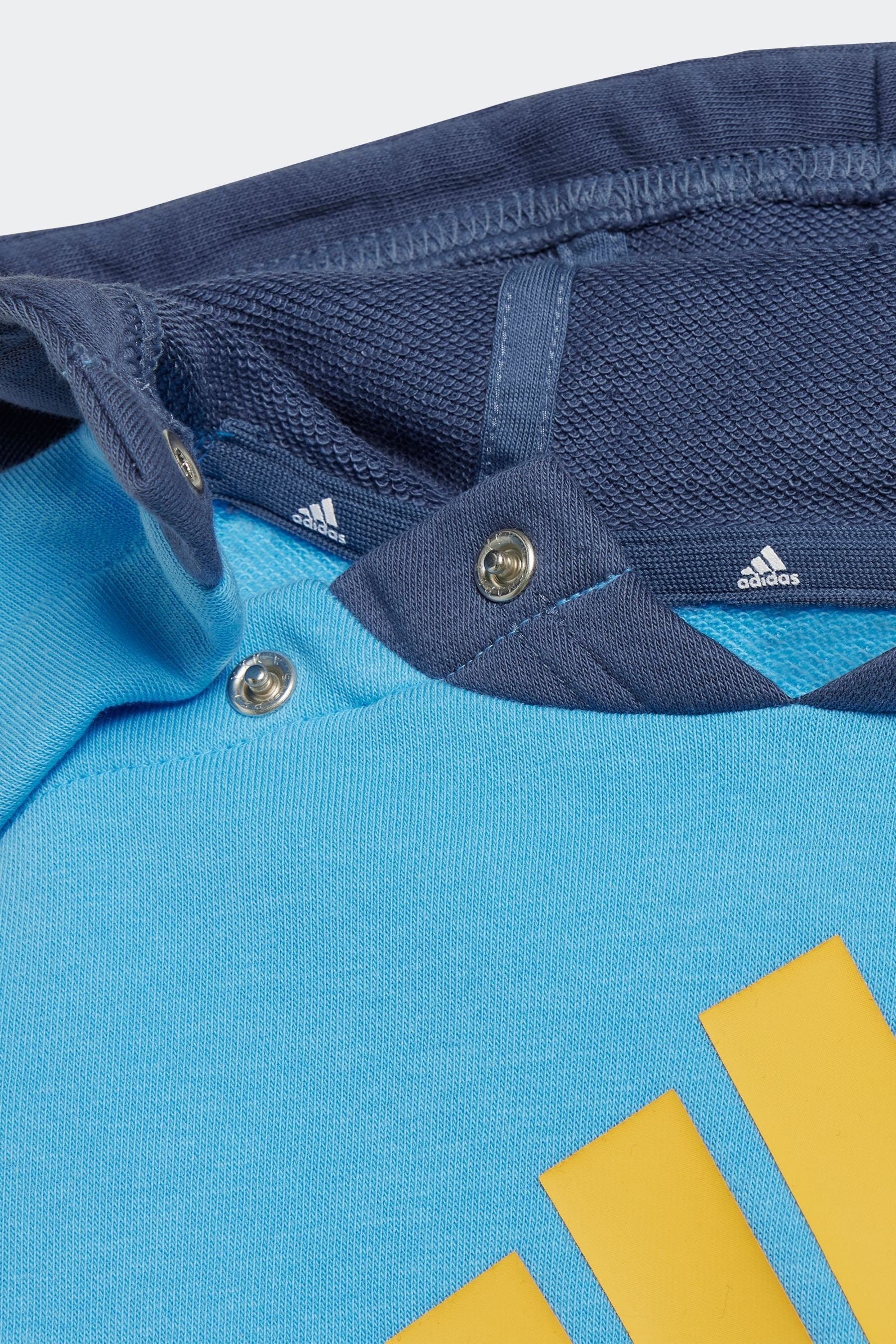 Blue/Yellow adidas Kids Sportswear Essentials Colourblock Tracksuit