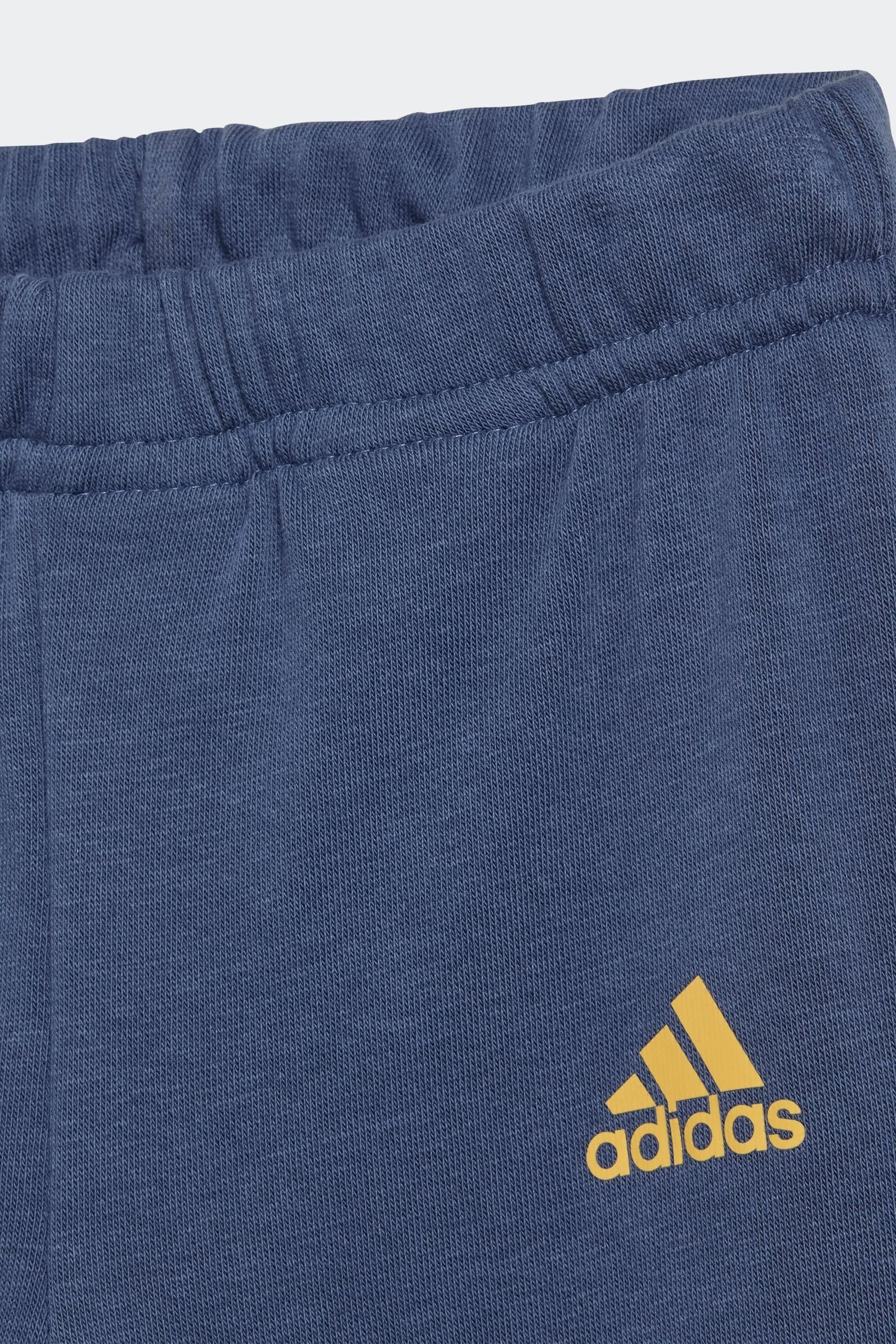 Blue/Yellow adidas Kids Sportswear Essentials Colourblock Tracksuit