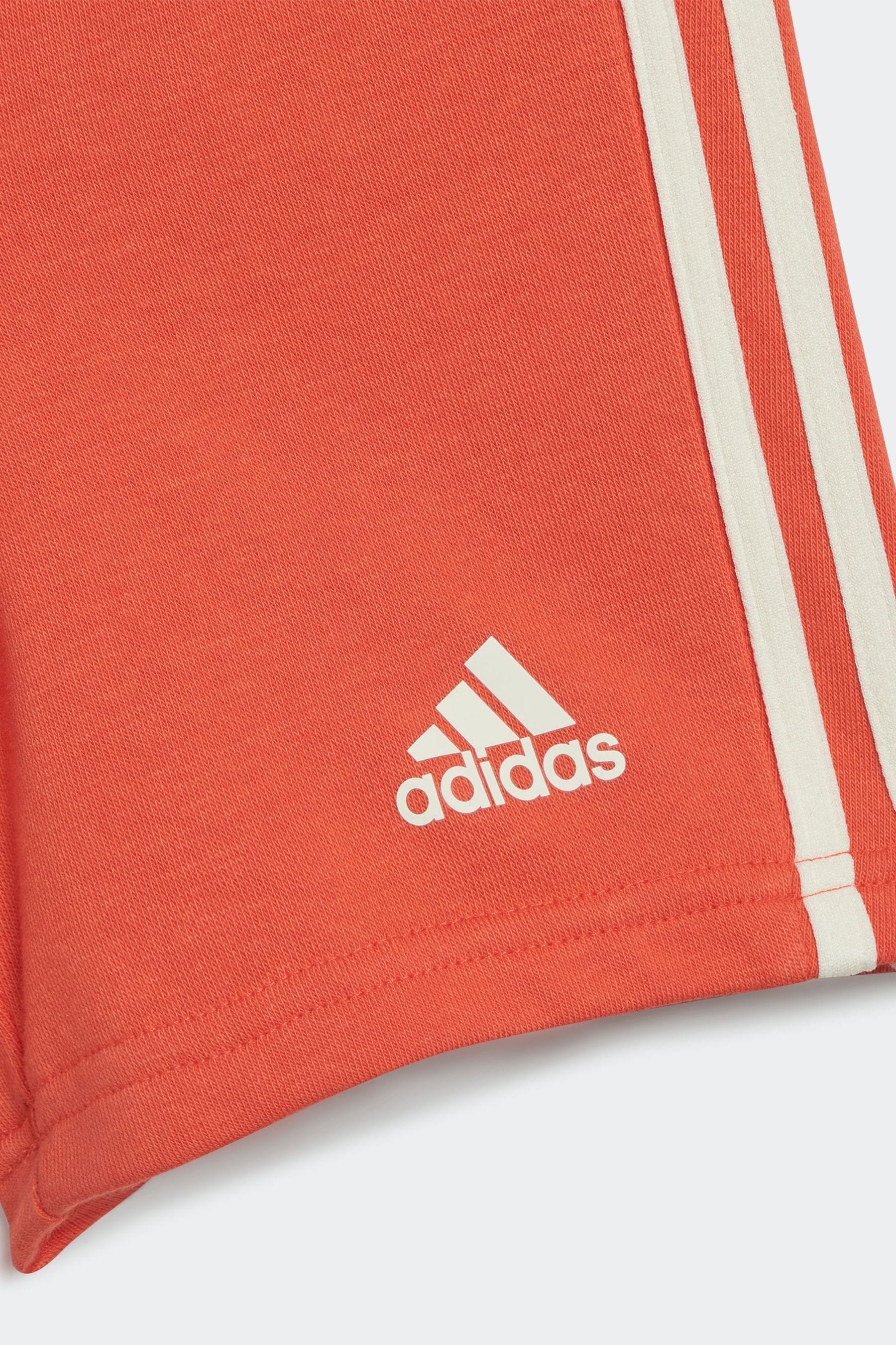 Red/Cream adidas Kids Sportswear Essentials All-Over Print T-Shirts Set