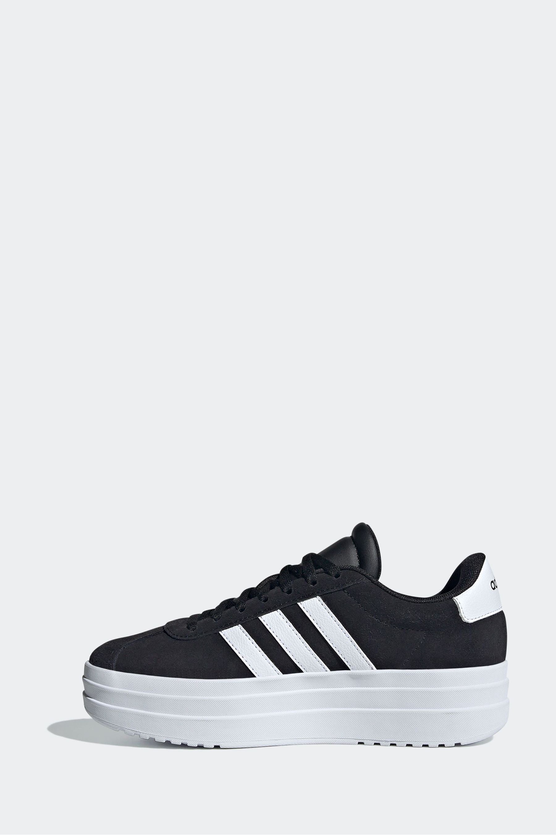 Black/White adidas Kids VL Court Bold Trainers