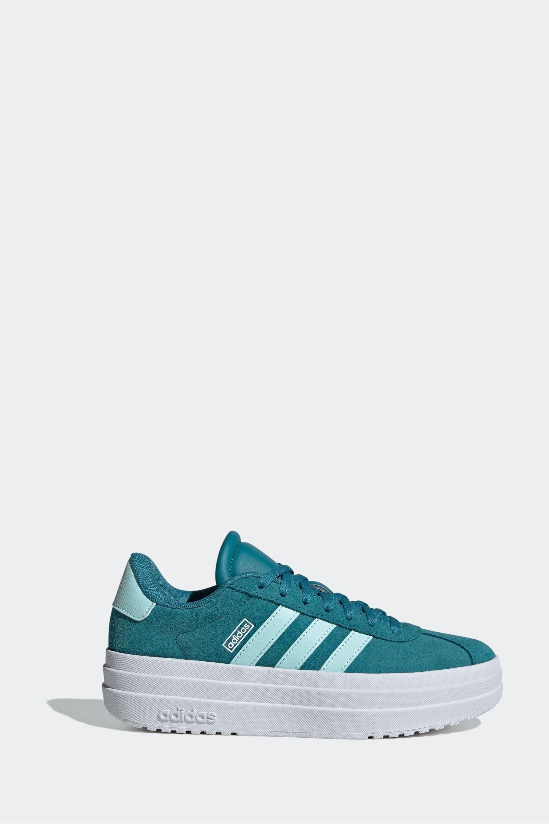 Blue/White adidas Kids VL Court Bold Trainers