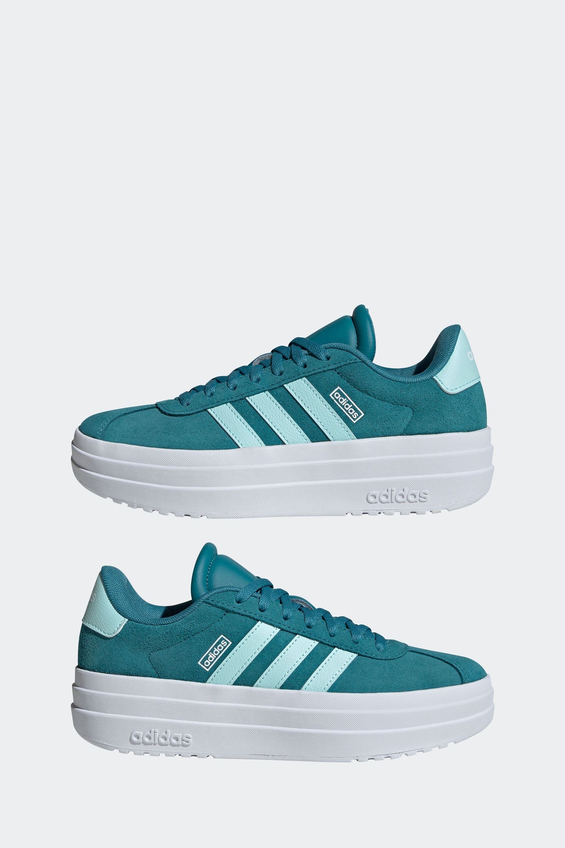 Blue/White adidas Kids VL Court Bold Trainers