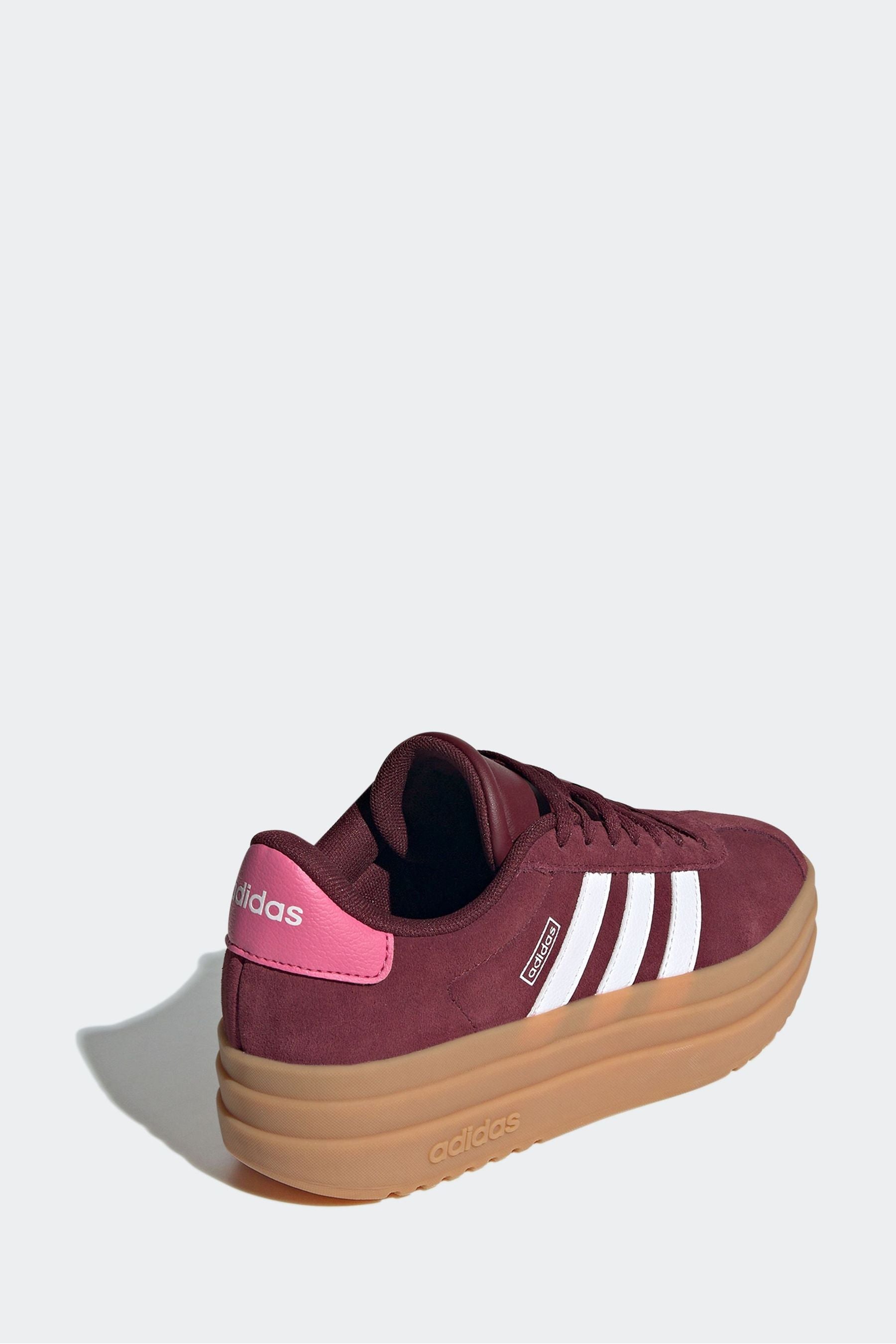 Berry Red adidas Kids VL Court Bold Trainers