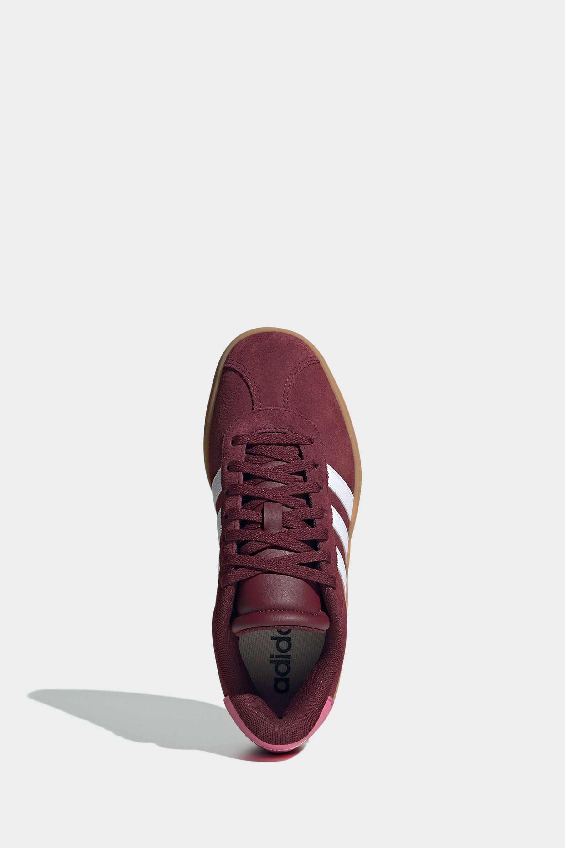 Berry Red adidas Kids VL Court Bold Trainers