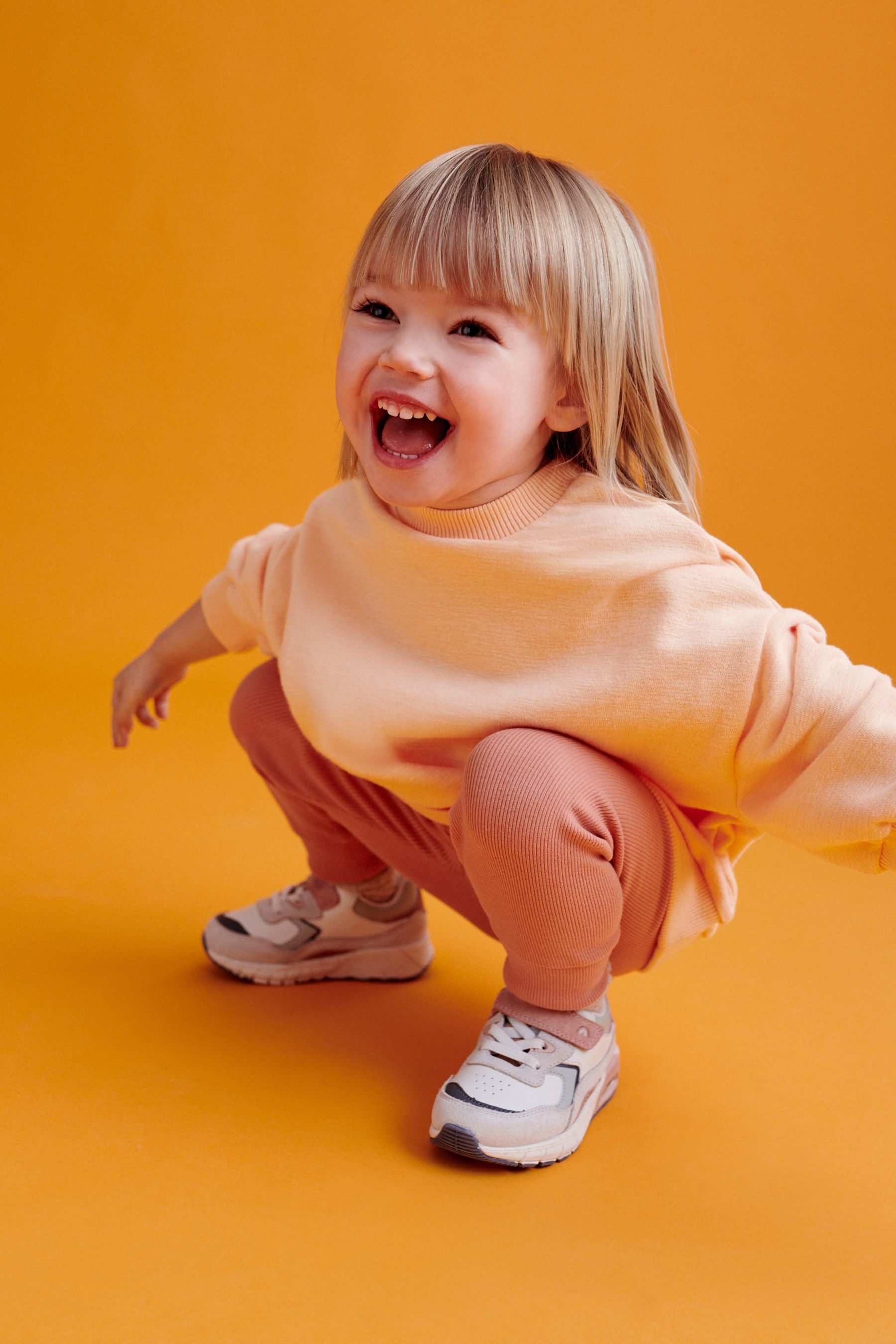 Orange Relaxed Fit Sweater And Leggings Set (3mths-7yrs)