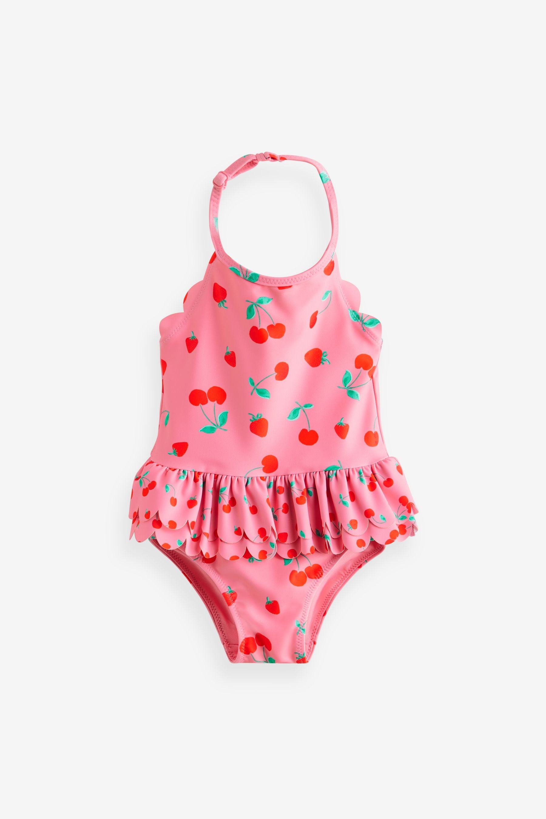 Red/Pink Cherry Skirted Swimsuit (3mths-7yrs)